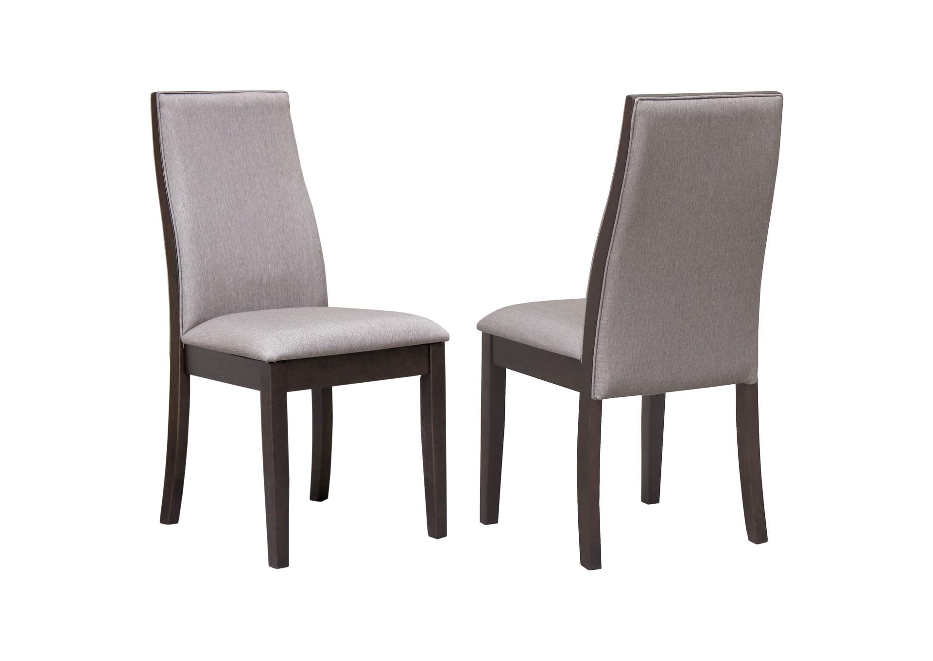 Spring Creek Upholstered Side Chairs Grey (Set of 2),Coaster Furniture