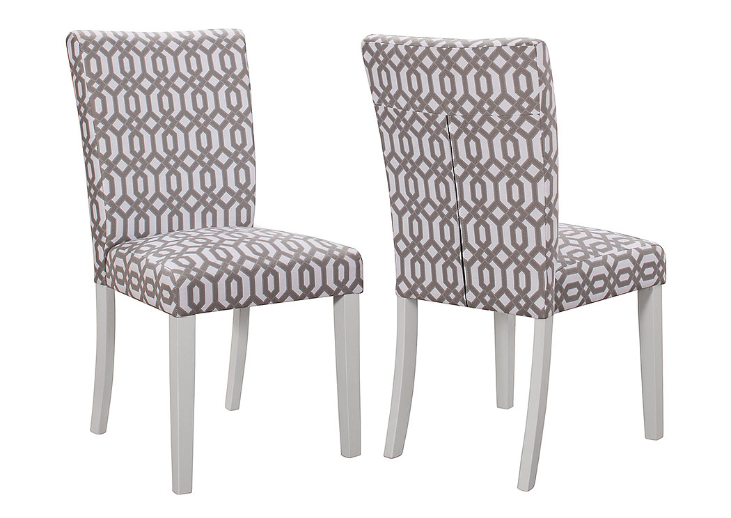 White Side Chair (Set of 2),ABF Coaster Furniture