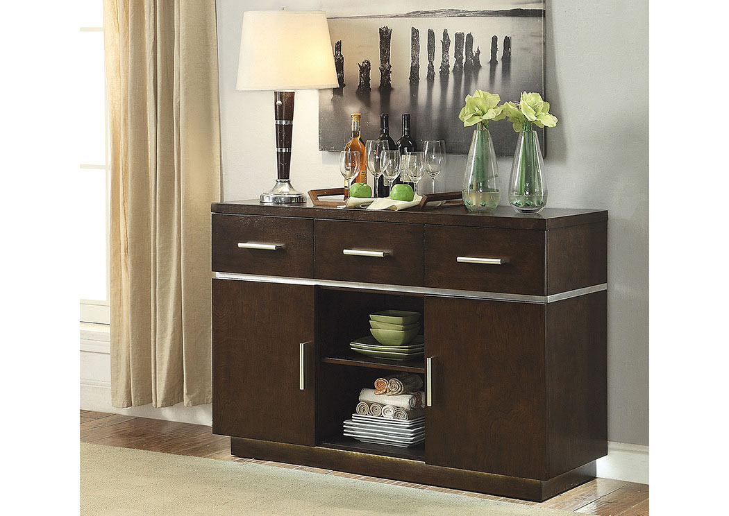 Dark Brown Server,ABF Coaster Furniture