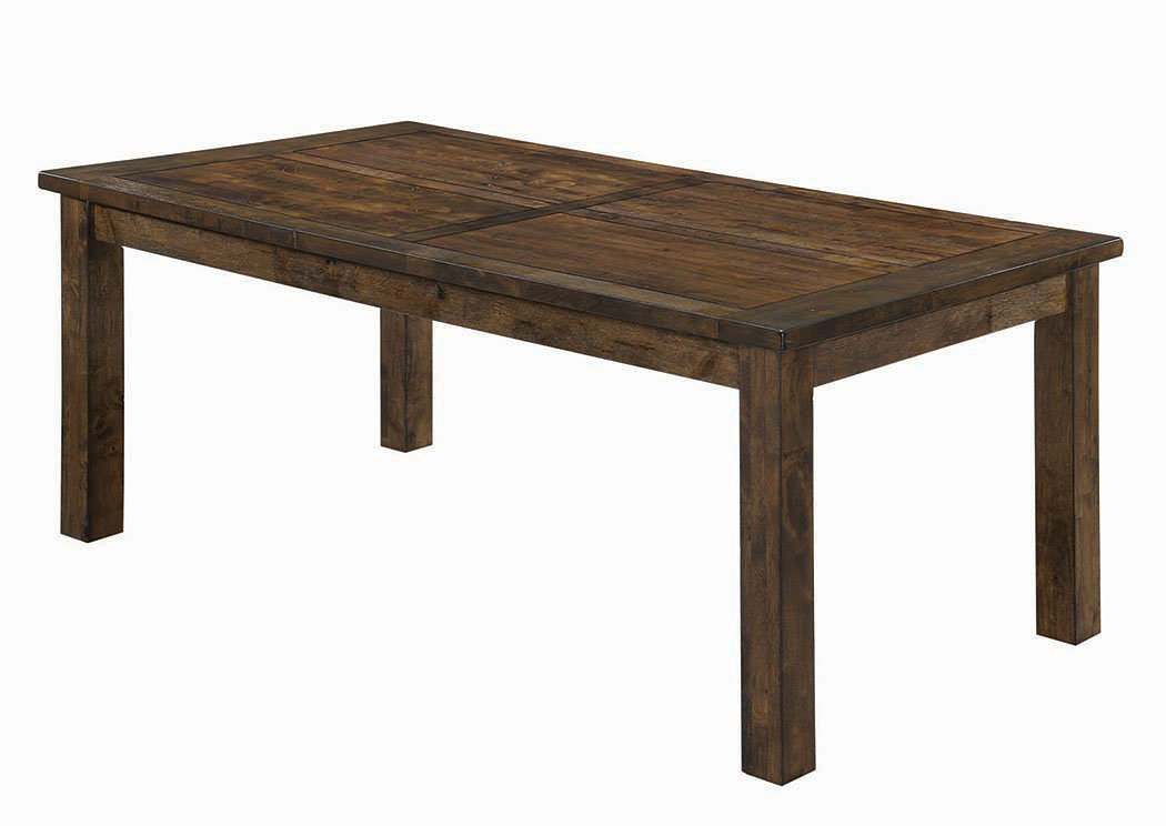 Rustic Golden Brown Dining Table,ABF Coaster Furniture