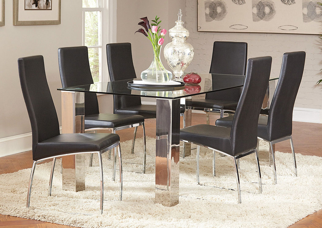 Stainless Dining Table,ABF Coaster Furniture