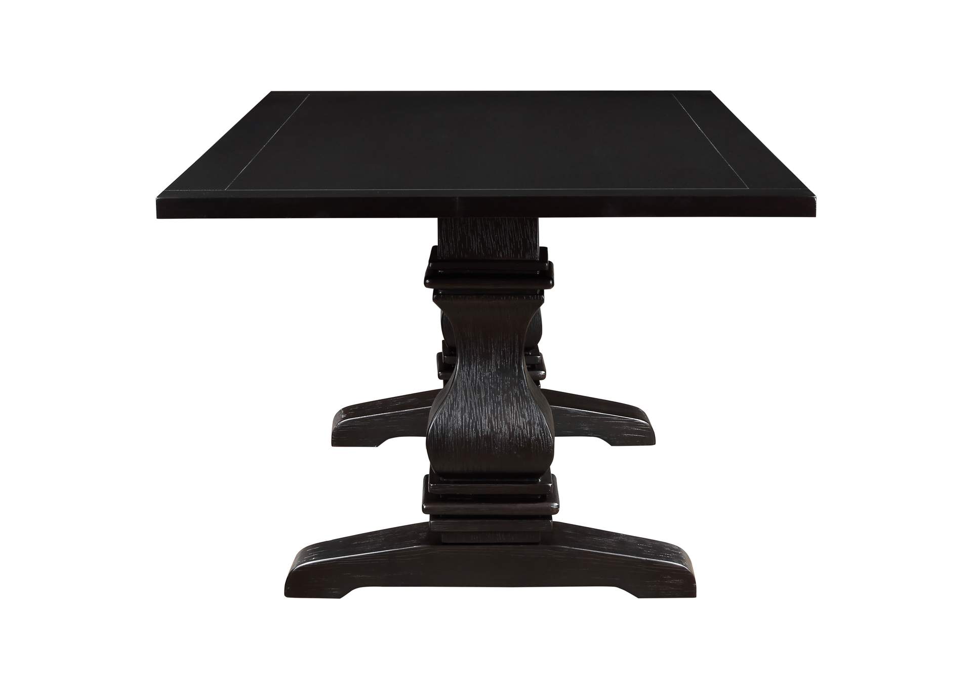 Parkins Double Pedestals Dining Table Rustic Espresso,Coaster Furniture