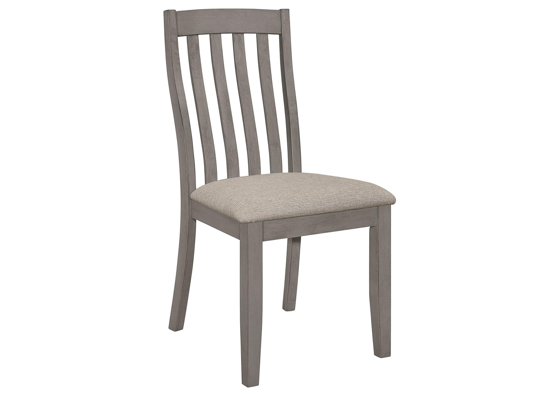 Nogales Slat Back Side Chairs Coastal Grey (Set of 2),Coaster Furniture