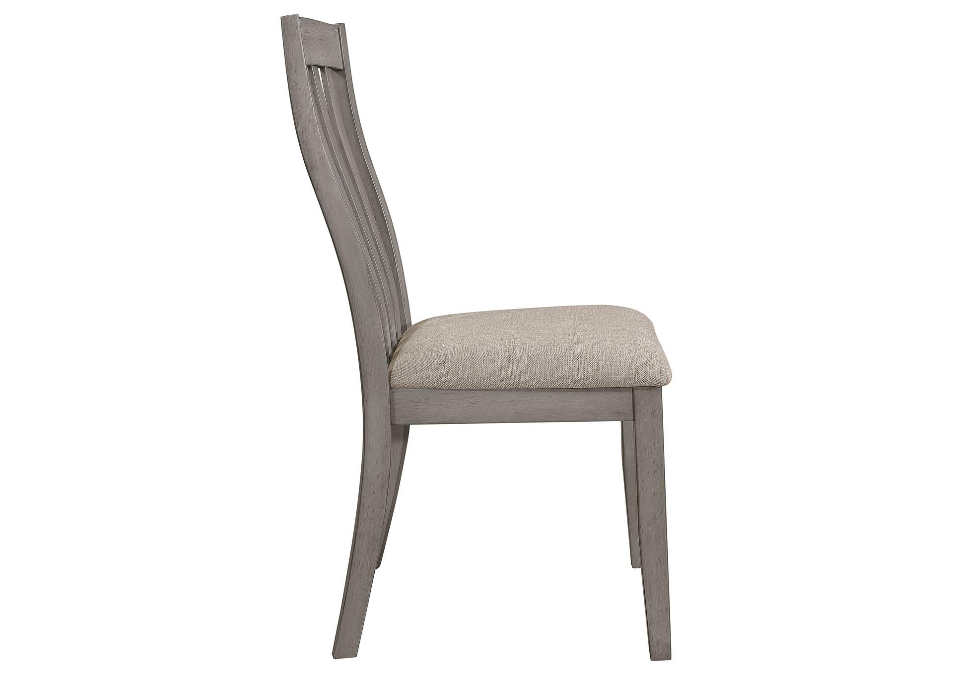 Nogales Slat Back Side Chairs Coastal Grey (Set of 2),Coaster Furniture