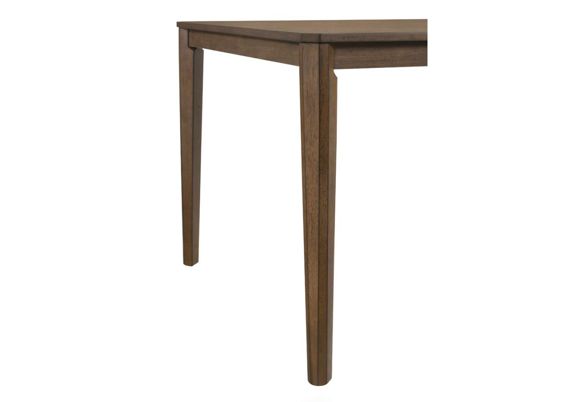 Wethersfield Dining Table With Clipped Corner Medium Walnut,Coaster Furniture