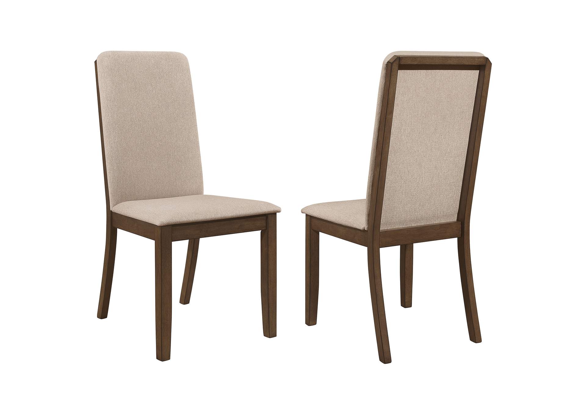 Wethersfield Solid Back Side Chairs Latte (Set of 2),Coaster Furniture