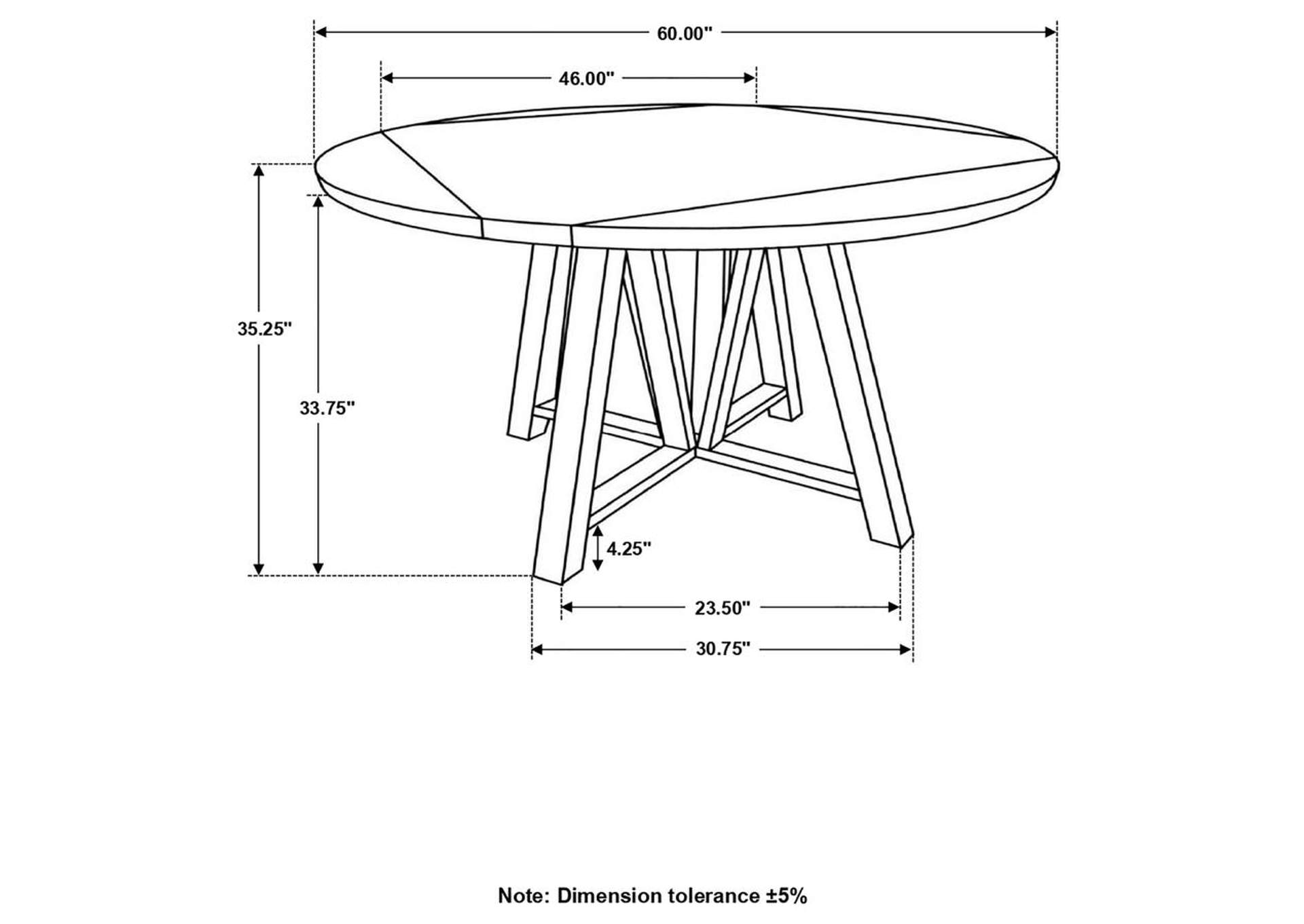 Athens Round Counter Height Table With Drop Leaf Barn Grey,Coaster Furniture