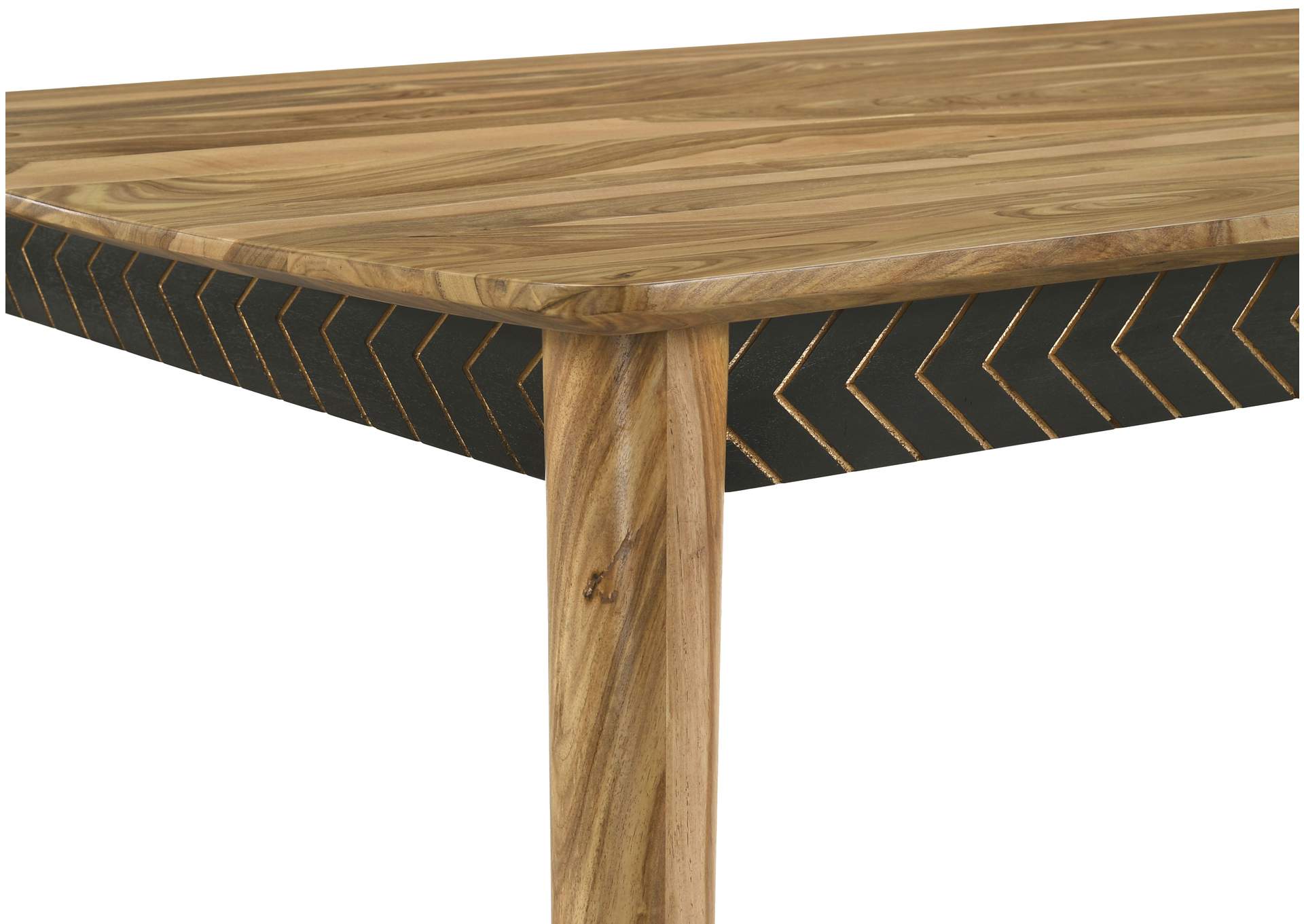 Partridge Rectangular Counter Height Table Natural Sheesham,Coaster Furniture