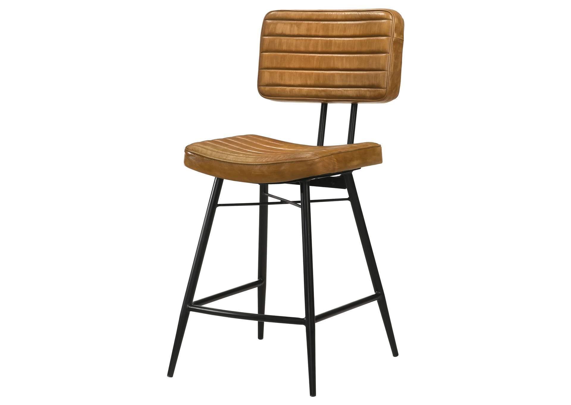 Partridge Upholstered Counter Height Stools with Footrest (Set of 2),Coaster Furniture