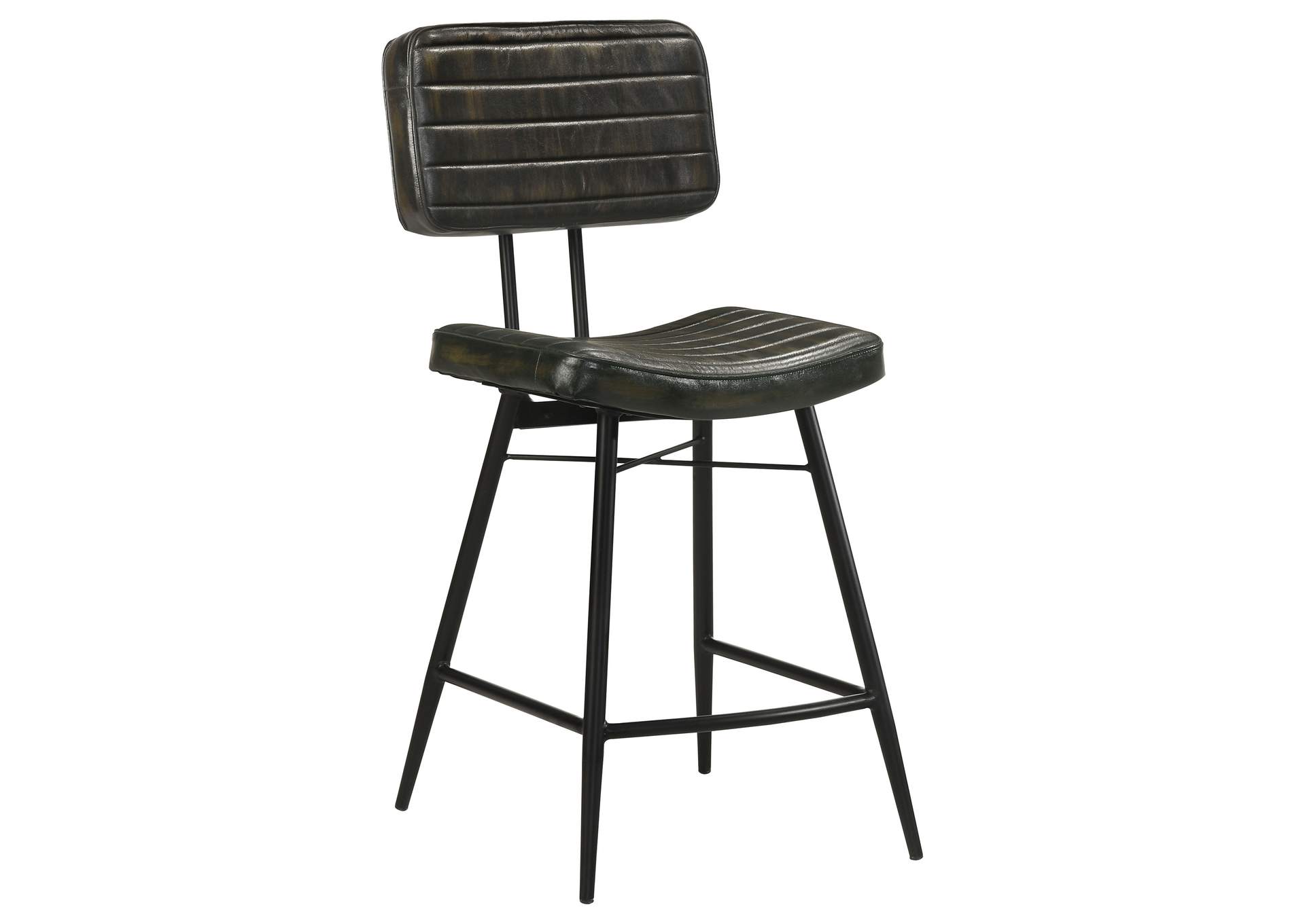 Partridge Upholstered Counter Height Stools with Footrest (Set of 2),Coaster Furniture