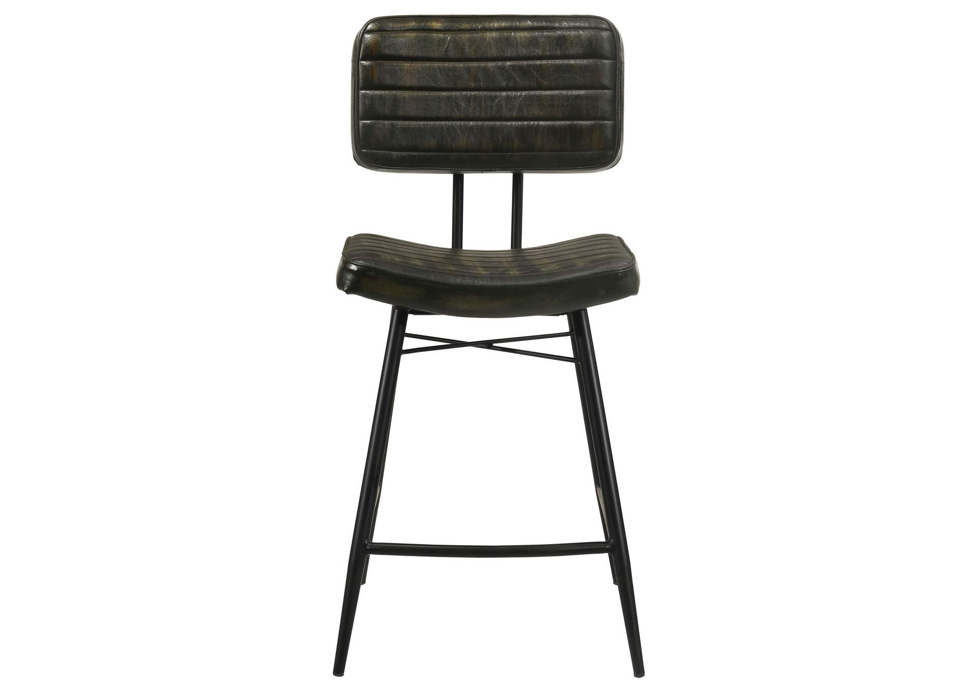 Partridge Upholstered Counter Height Stools with Footrest (Set of 2),Coaster Furniture