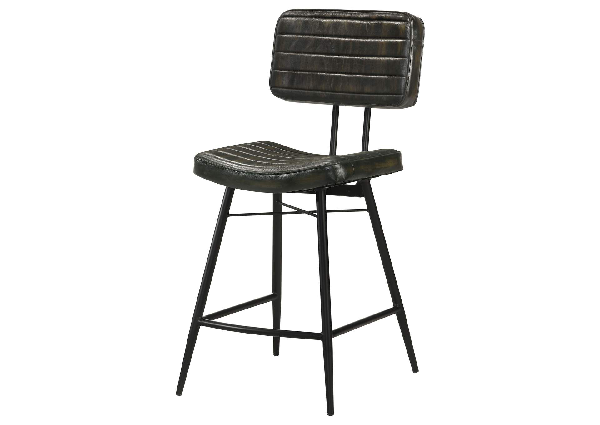 Partridge Upholstered Counter Height Stools with Footrest (Set of 2),Coaster Furniture