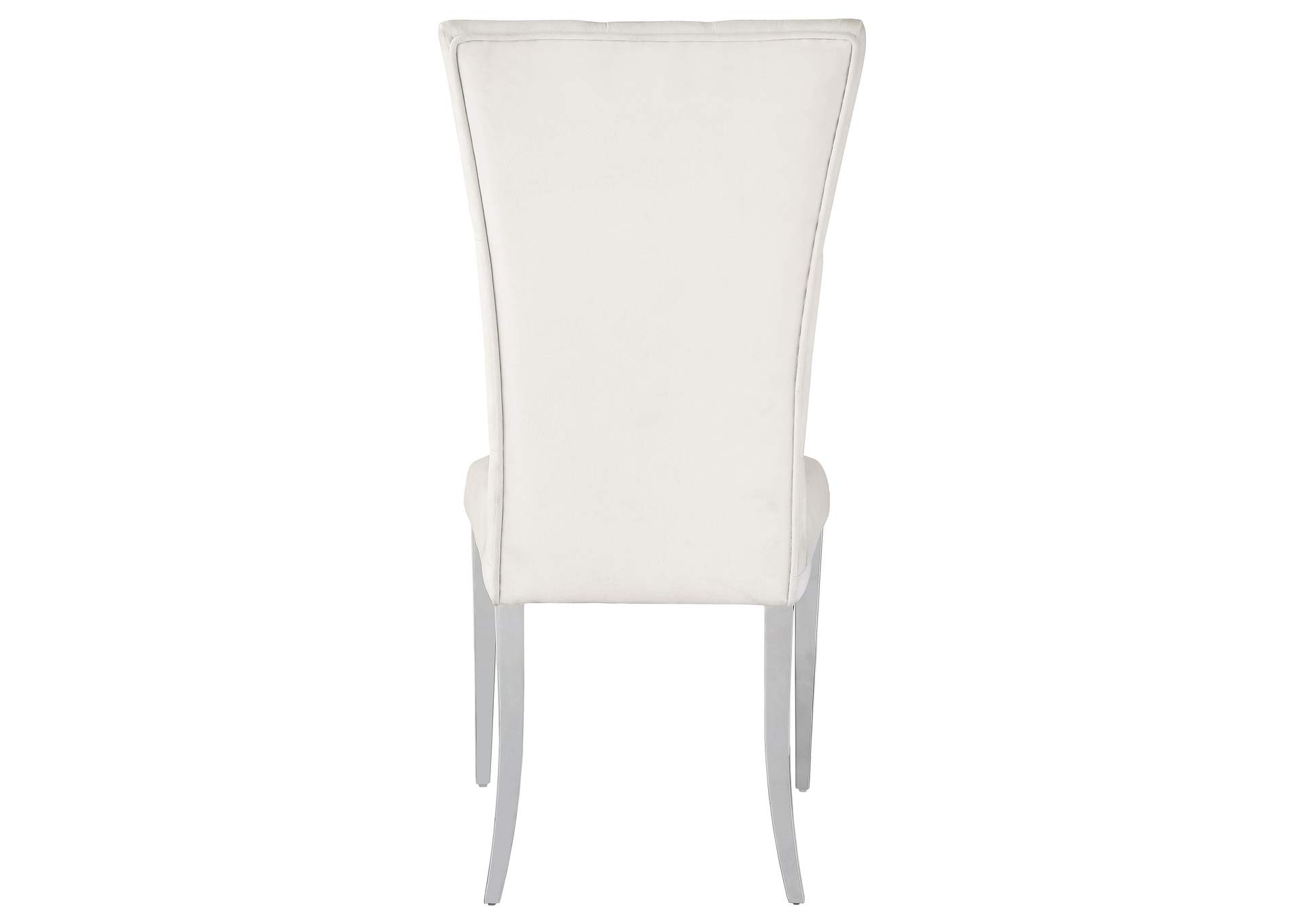 Kerwin Tufted Upholstered Side Chair (Set of 2) White and Chrome,Coaster Furniture