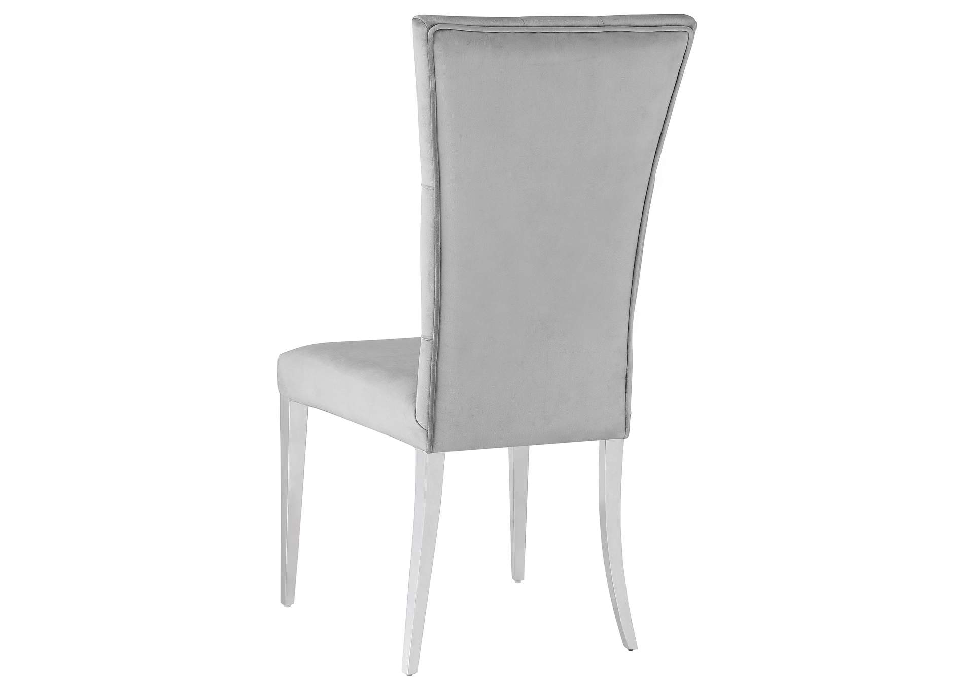 Kerwin Tufted Upholstered Side Chair (Set of 2) Grey and Chrome,Coaster Furniture