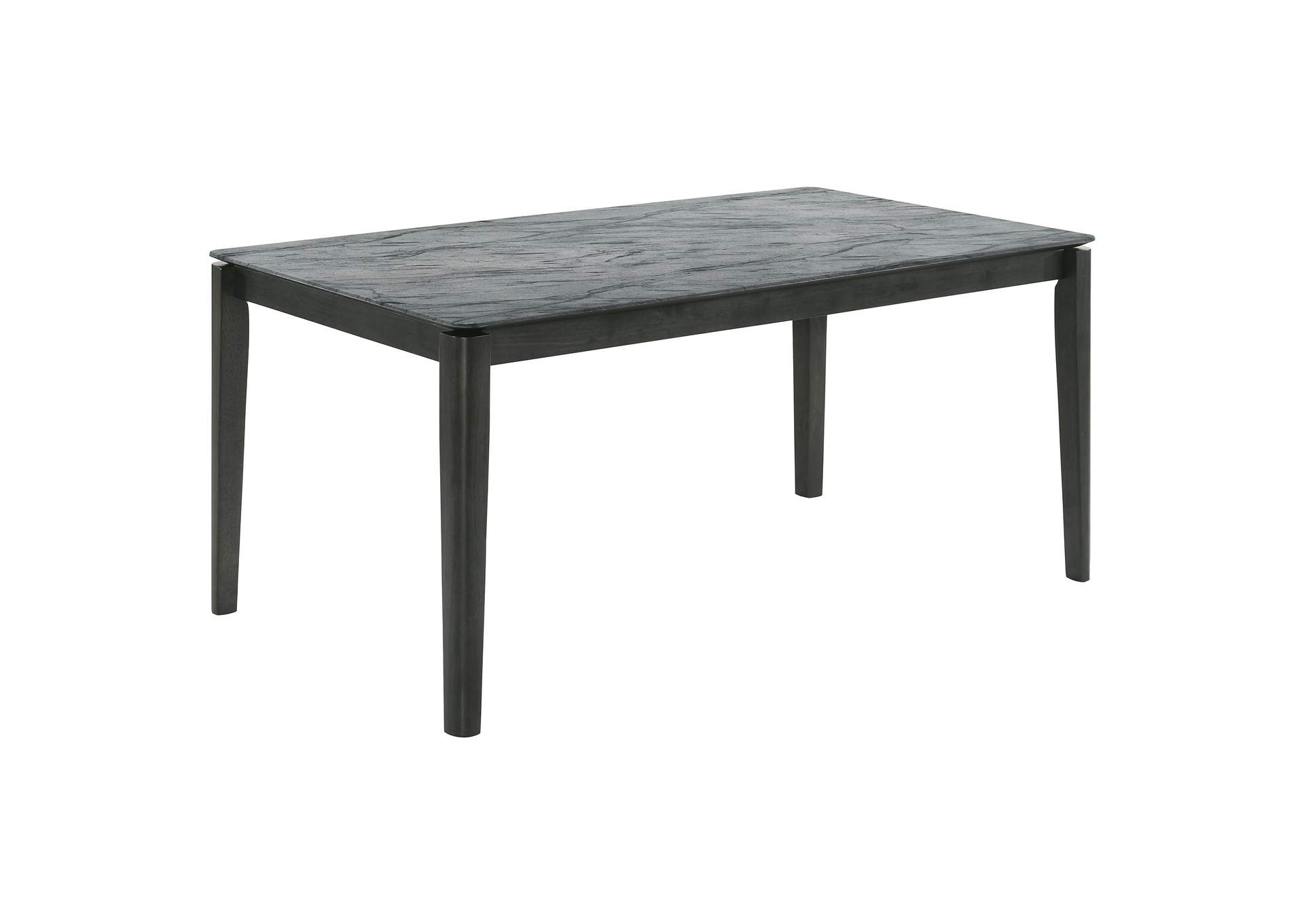 Stevie Rectangular Dining Table with Faux Marble Top,Coaster Furniture