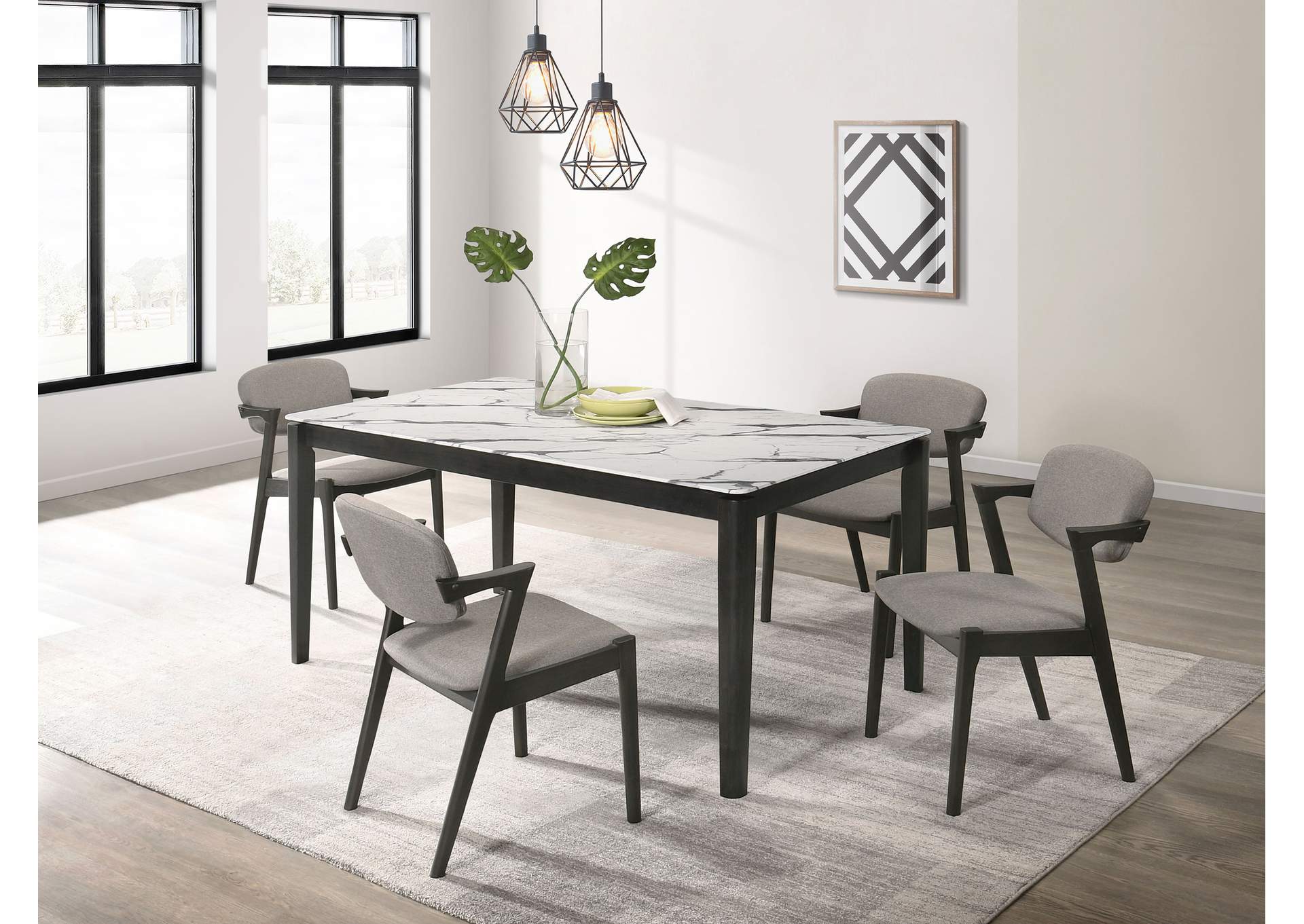 Stevie 5-piece Rectangular Dining Set,Coaster Furniture