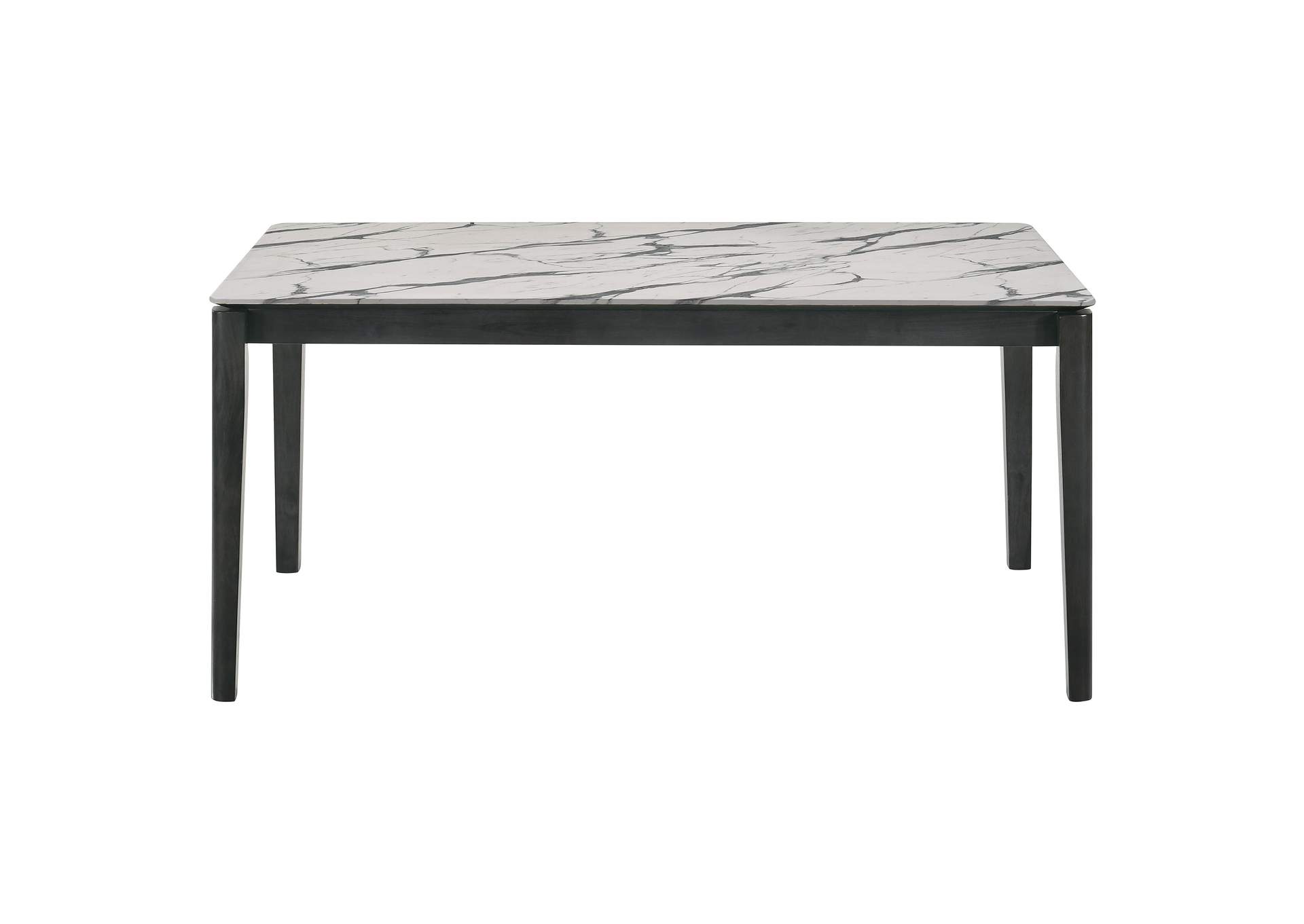 Stevie Rectangular Dining Table with Faux Marble Top,Coaster Furniture