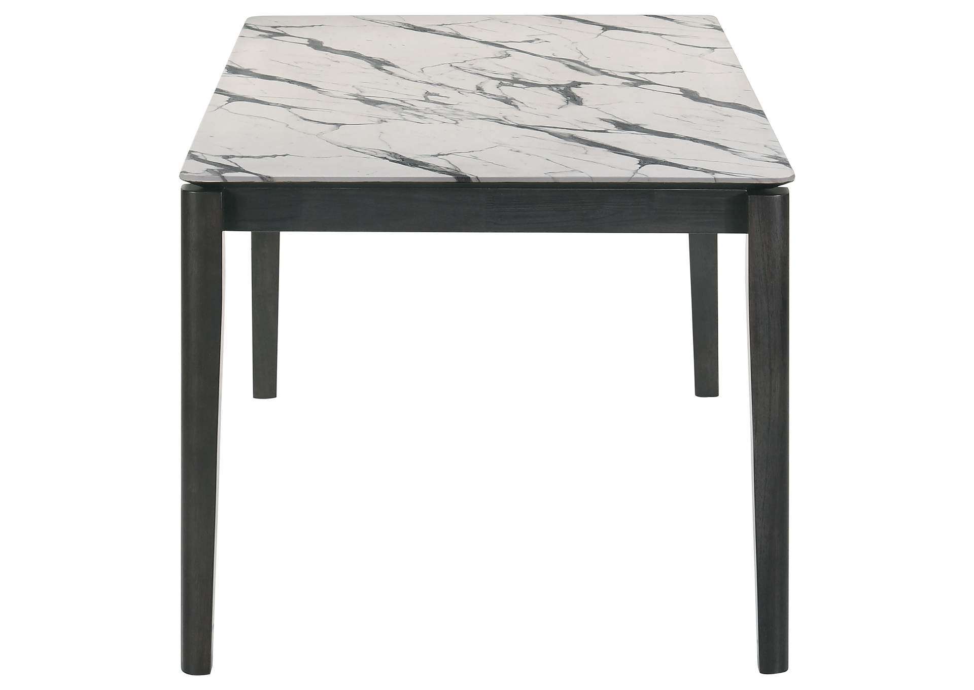 Stevie Rectangular Dining Table with Faux Marble Top,Coaster Furniture