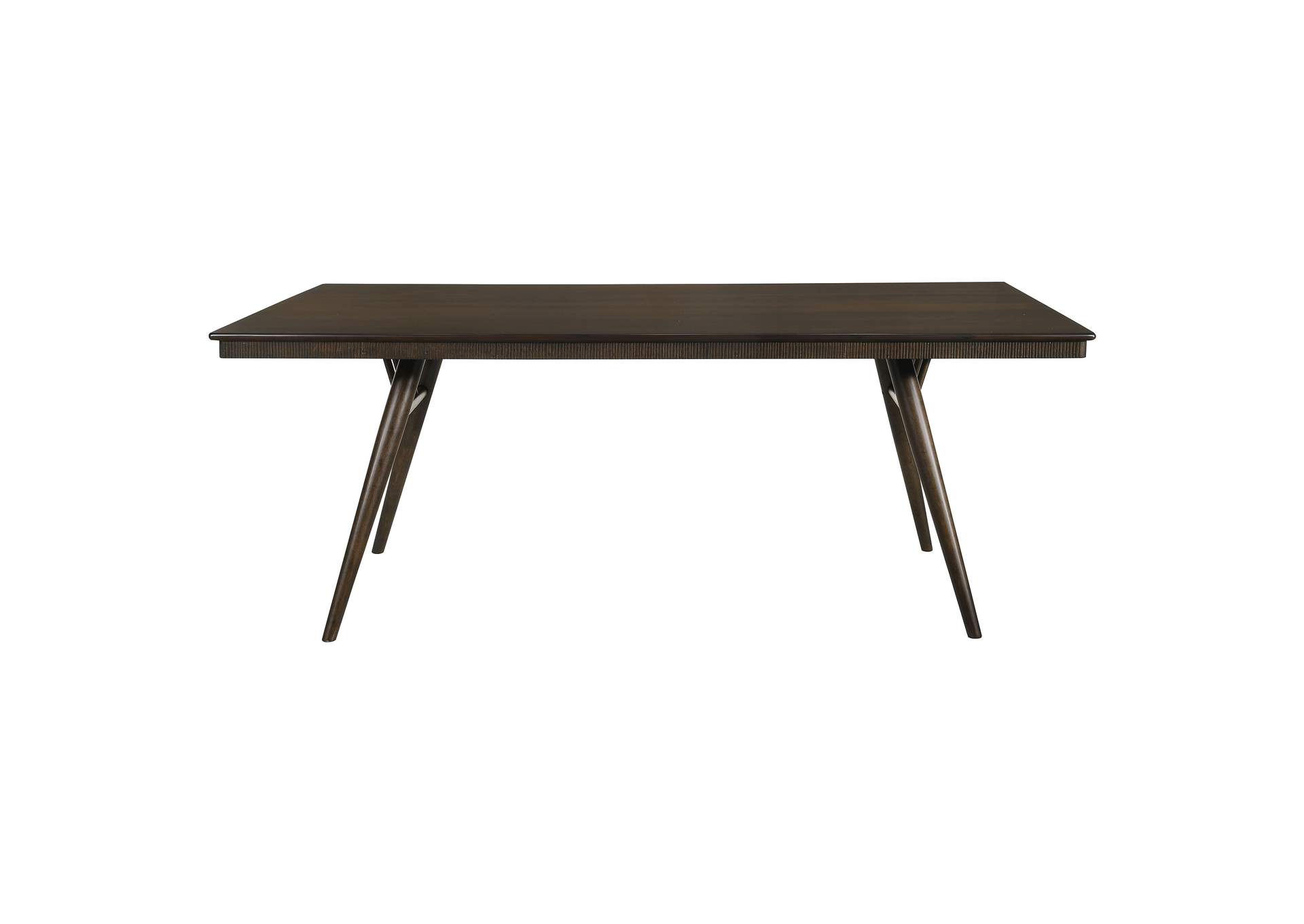 Wes Rectangular Dining Table Dark Walnut,Coaster Furniture