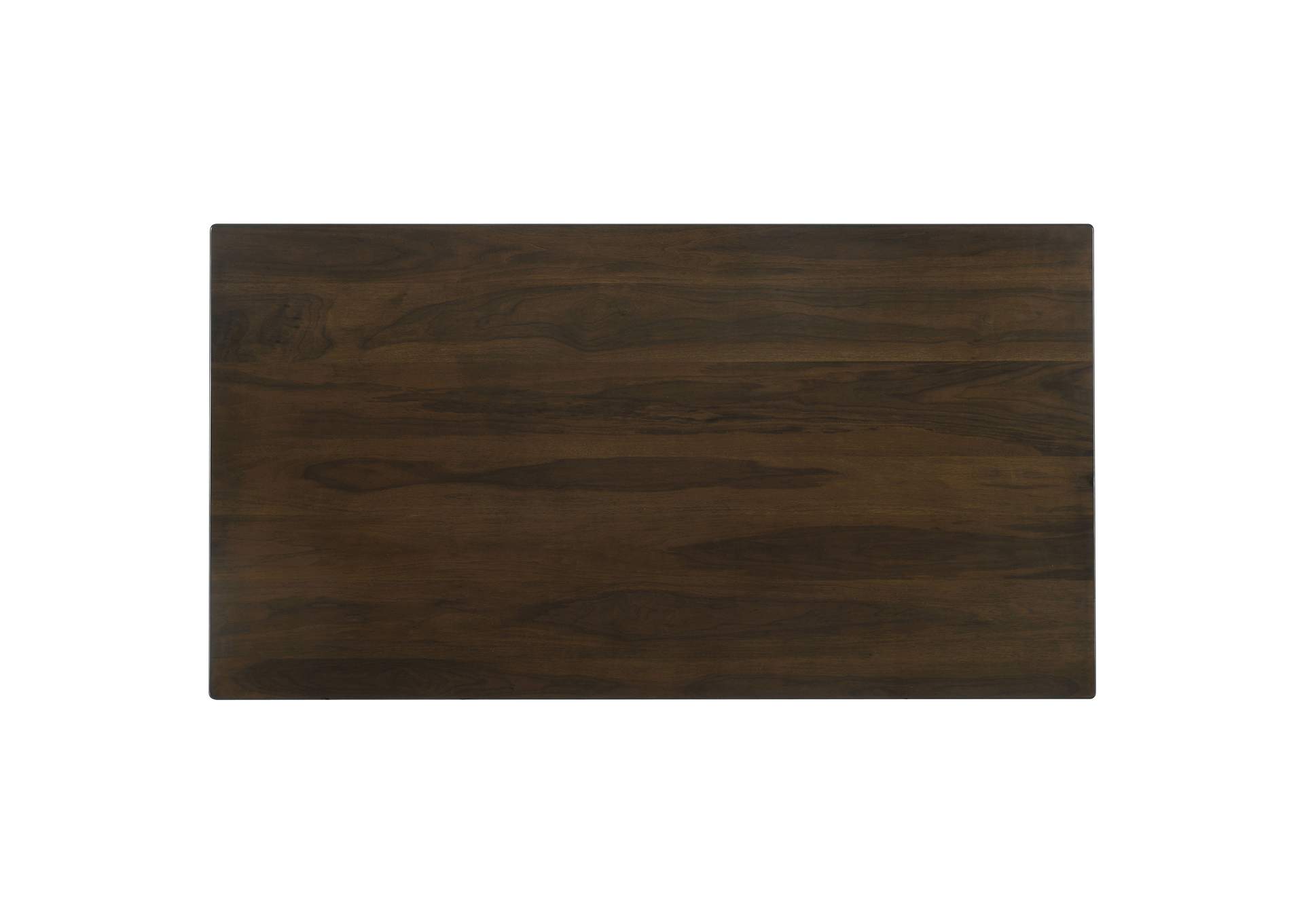 Wes Rectangular Dining Table Dark Walnut,Coaster Furniture