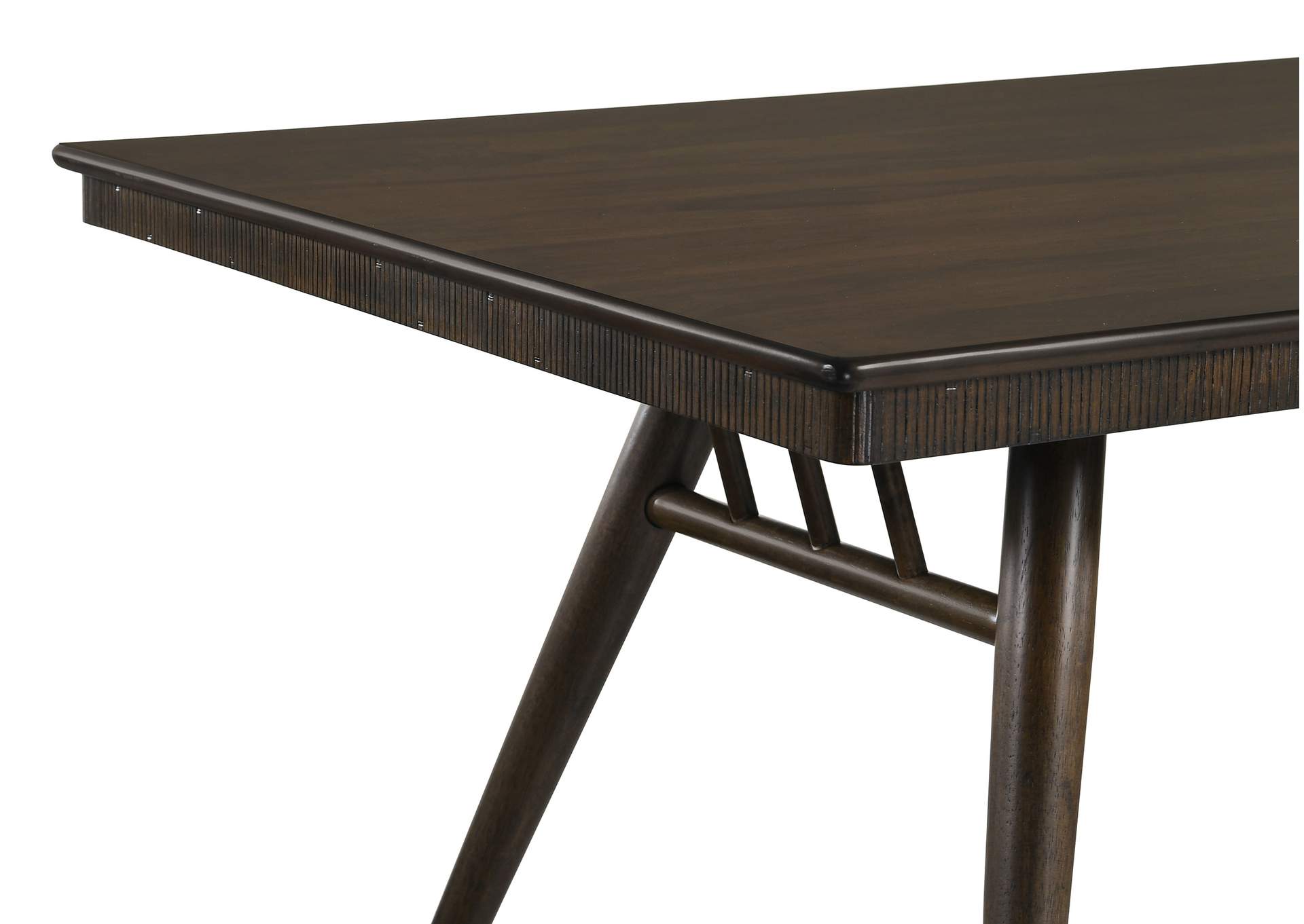 Wes Rectangular Dining Table Dark Walnut,Coaster Furniture