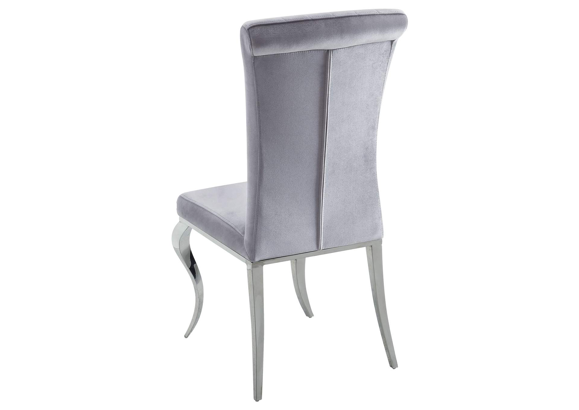 Ellie 5-piece Cylinder Pedestal Dining Room Set Mirror and Grey,Coaster Furniture