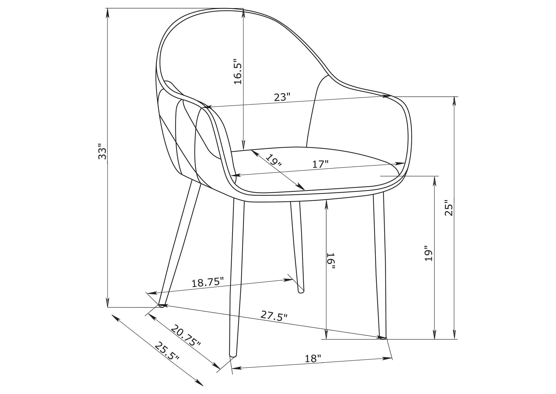 DINING CHAIR,Coaster Furniture