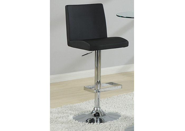 Black & Chrome Barstool (Set of 2),ABF Coaster Furniture