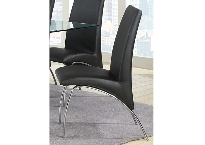 Black Chair (Set of 2),ABF Coaster Furniture