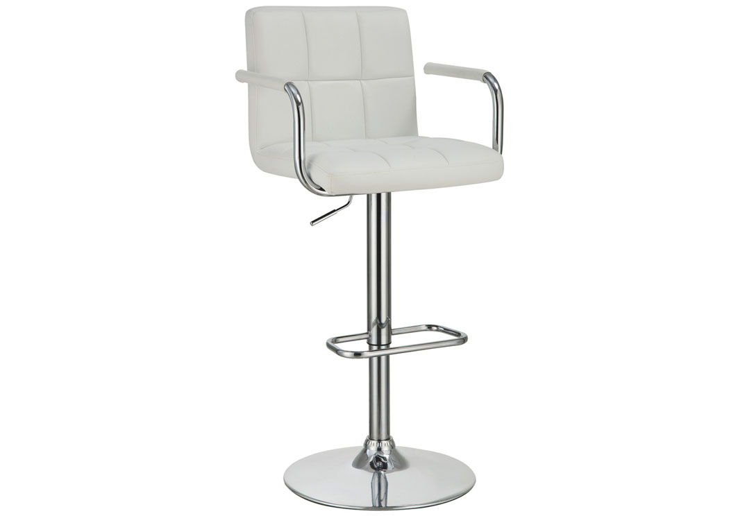 White Adjustable Bar Stool,ABF Coaster Furniture