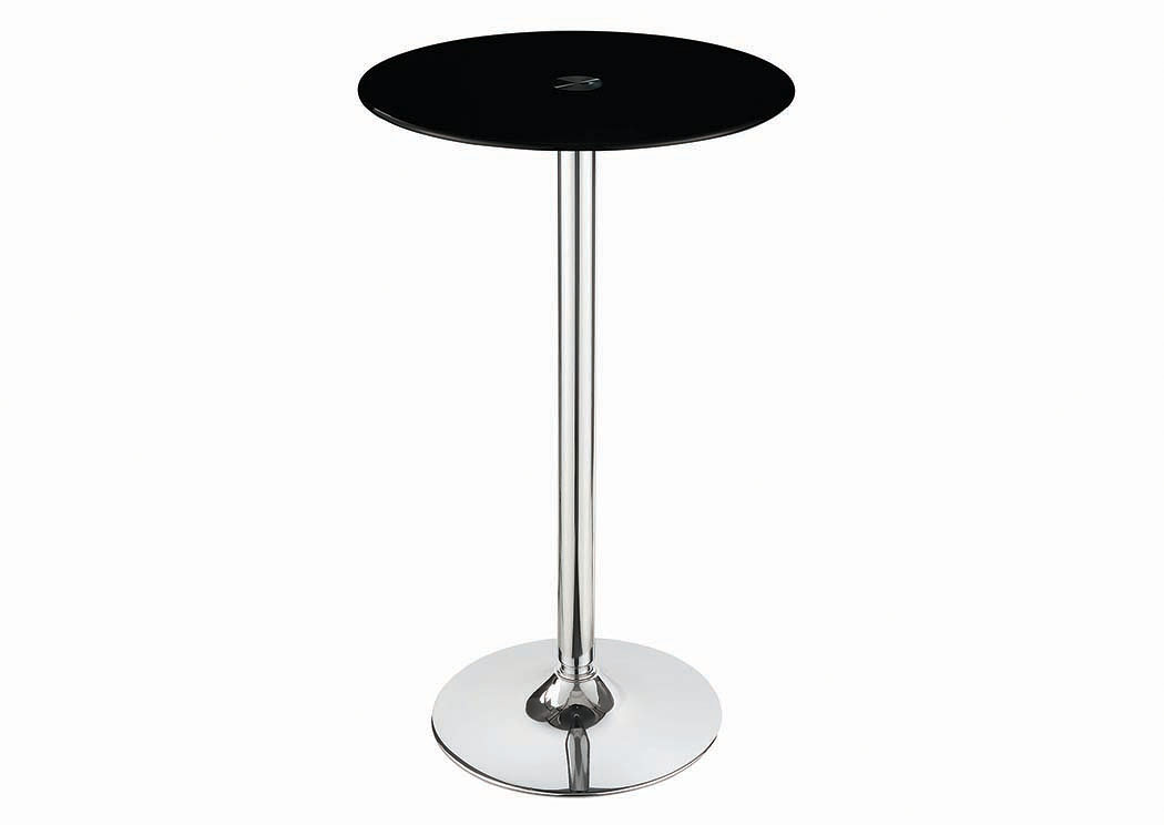 Black Bar Table (Black Glass),ABF Coaster Furniture