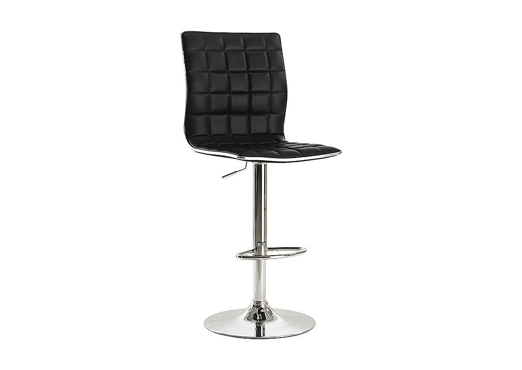 Waffle Black Adjustable Bar Stool (Set of 2),ABF Coaster Furniture