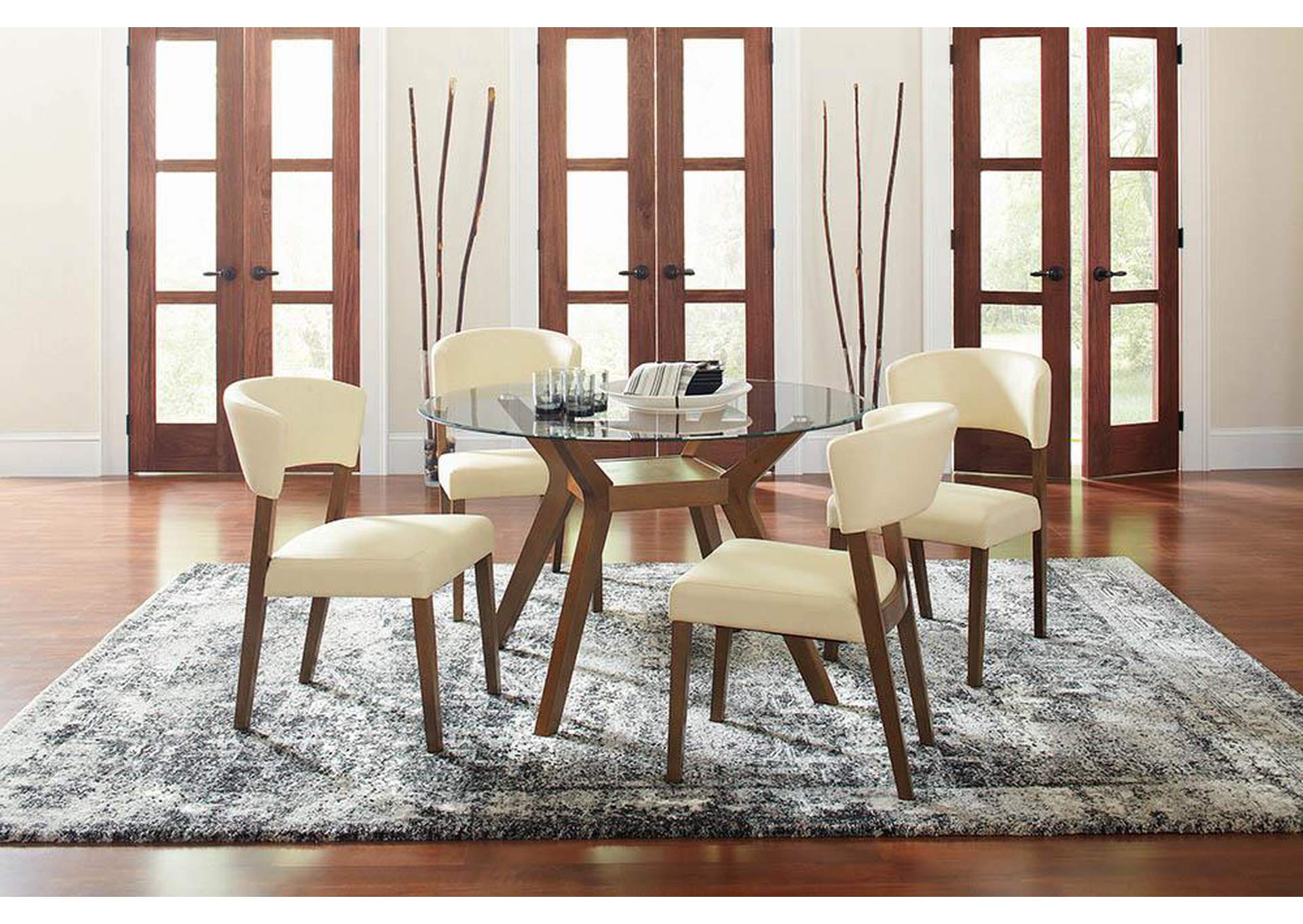 Walnut Side Chair (Set of 2),ABF Coaster Furniture