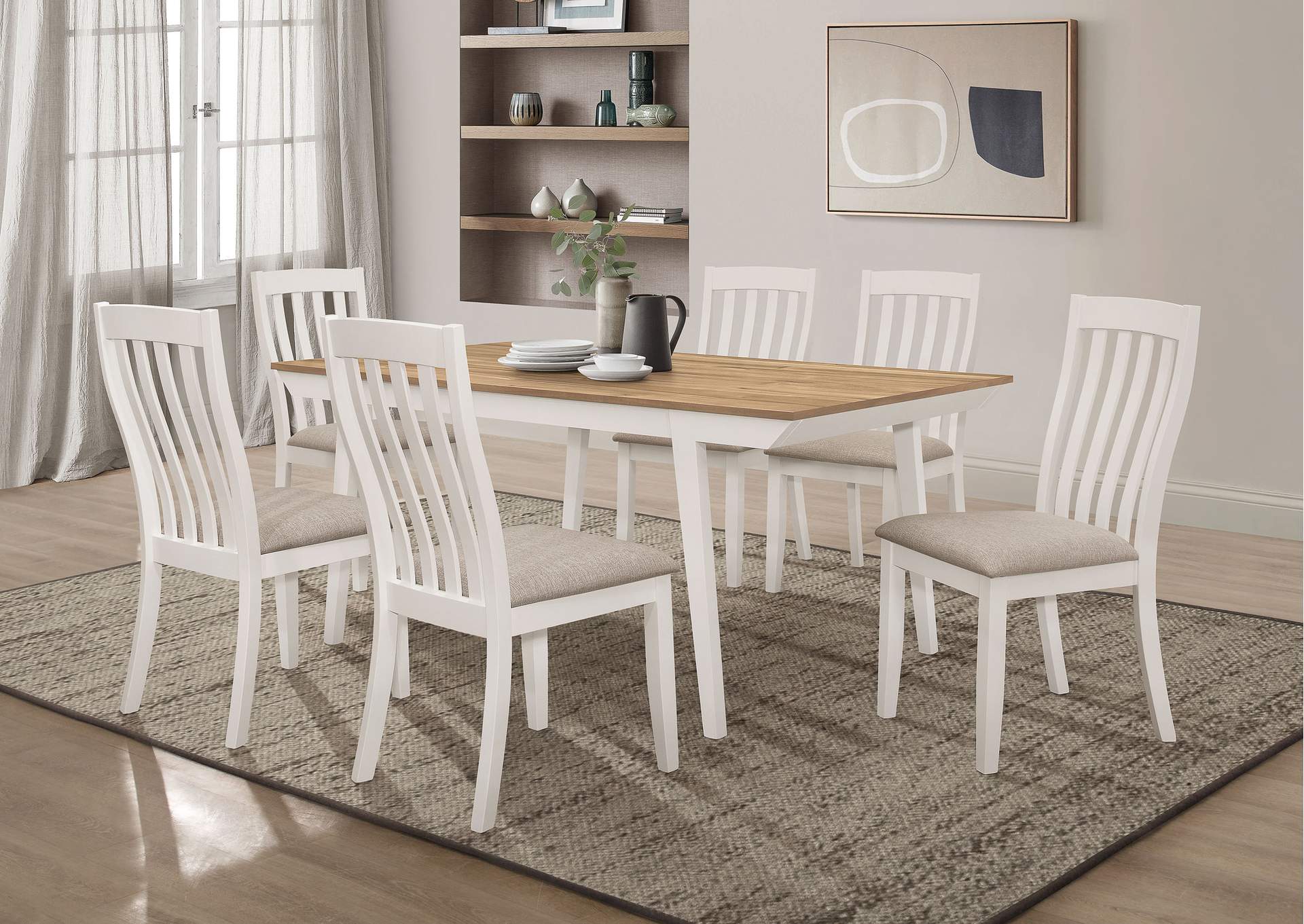 7 PC DINING SET,Coaster Furniture