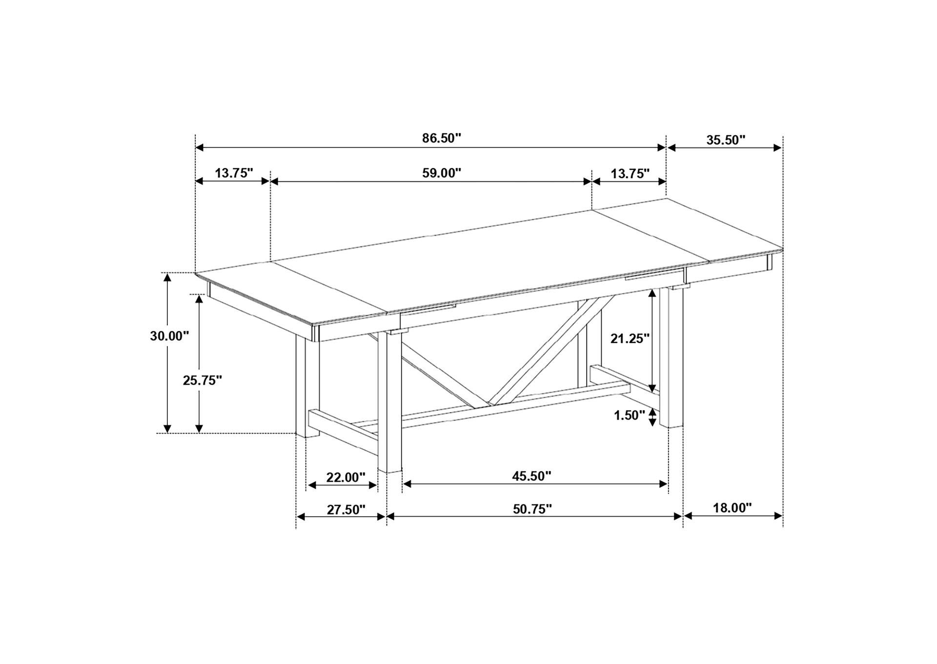 DINING TABLE 5 PC SET,Coaster Furniture