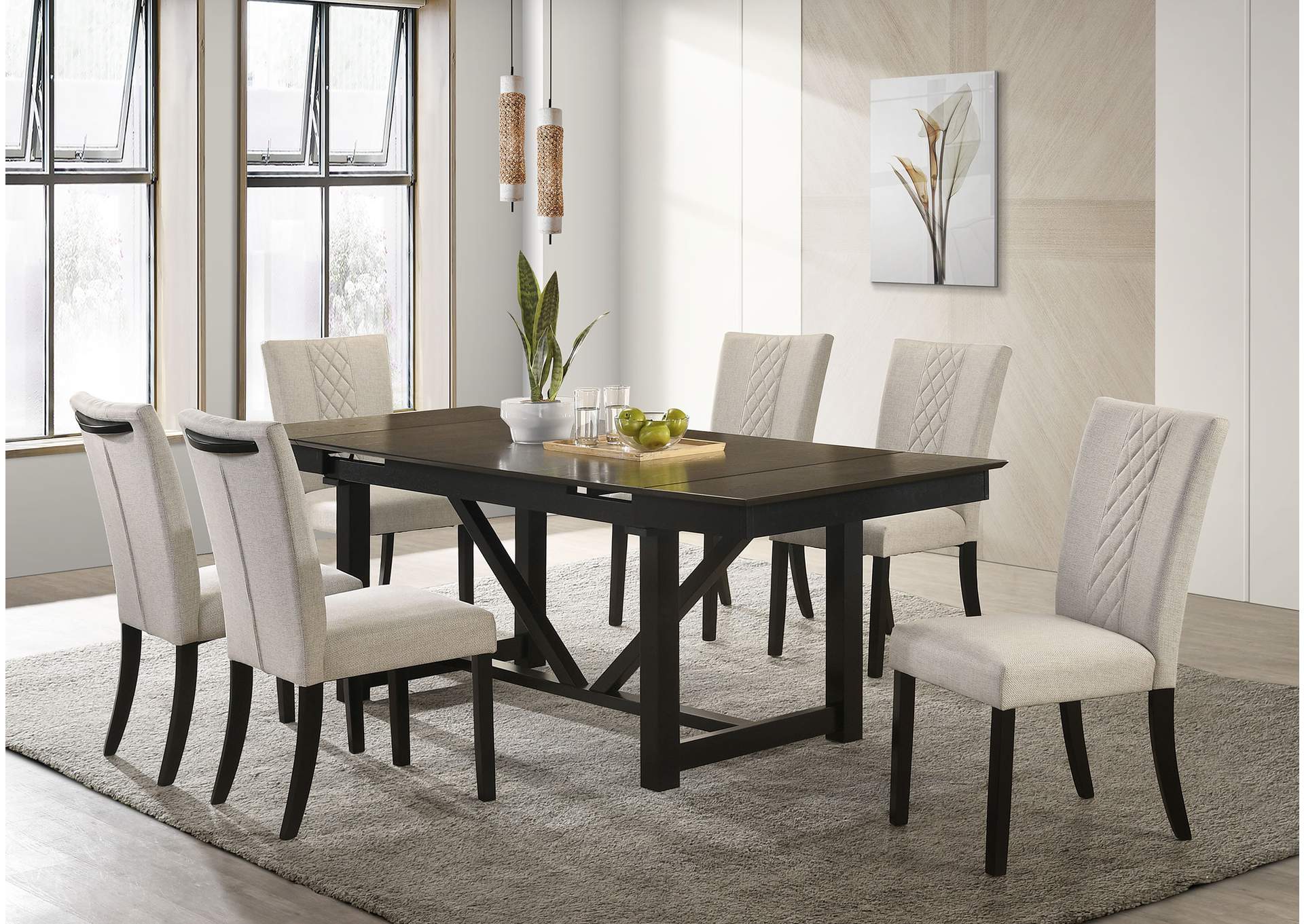 DINING TABLE 7 PC SET,Coaster Furniture