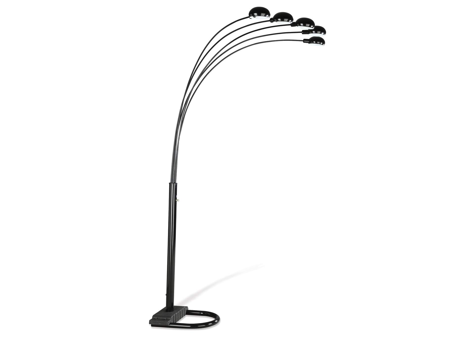 Dacre 5-light Floor Lamp Satin Black,Coaster Furniture