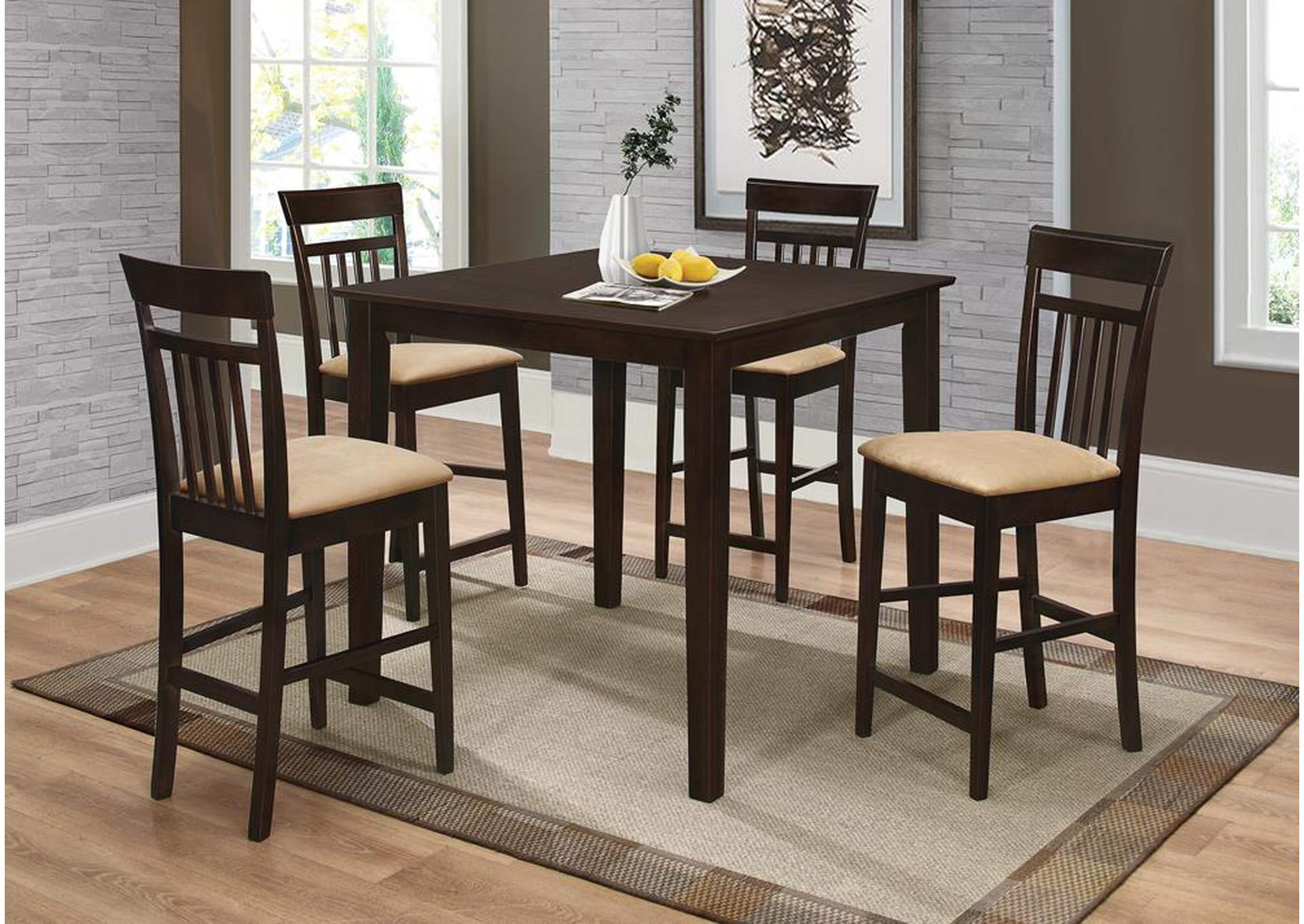 Counter Height Table/Chair 5pc Set,ABF Coaster Furniture