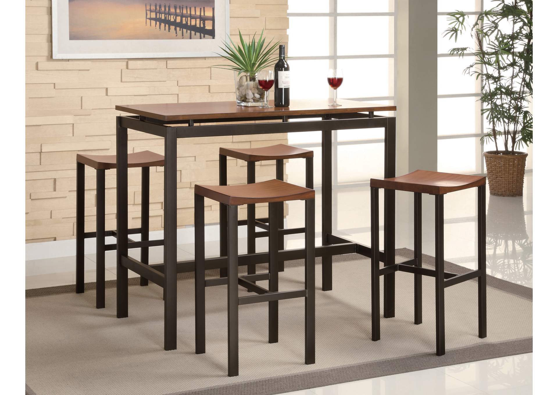 Atlas Black 5 Pc Set,ABF Coaster Furniture