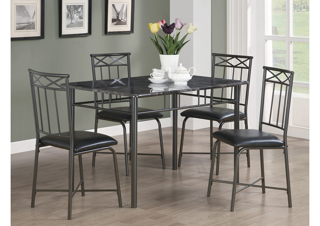 Black & Black 5pc Set,ABF Coaster Furniture