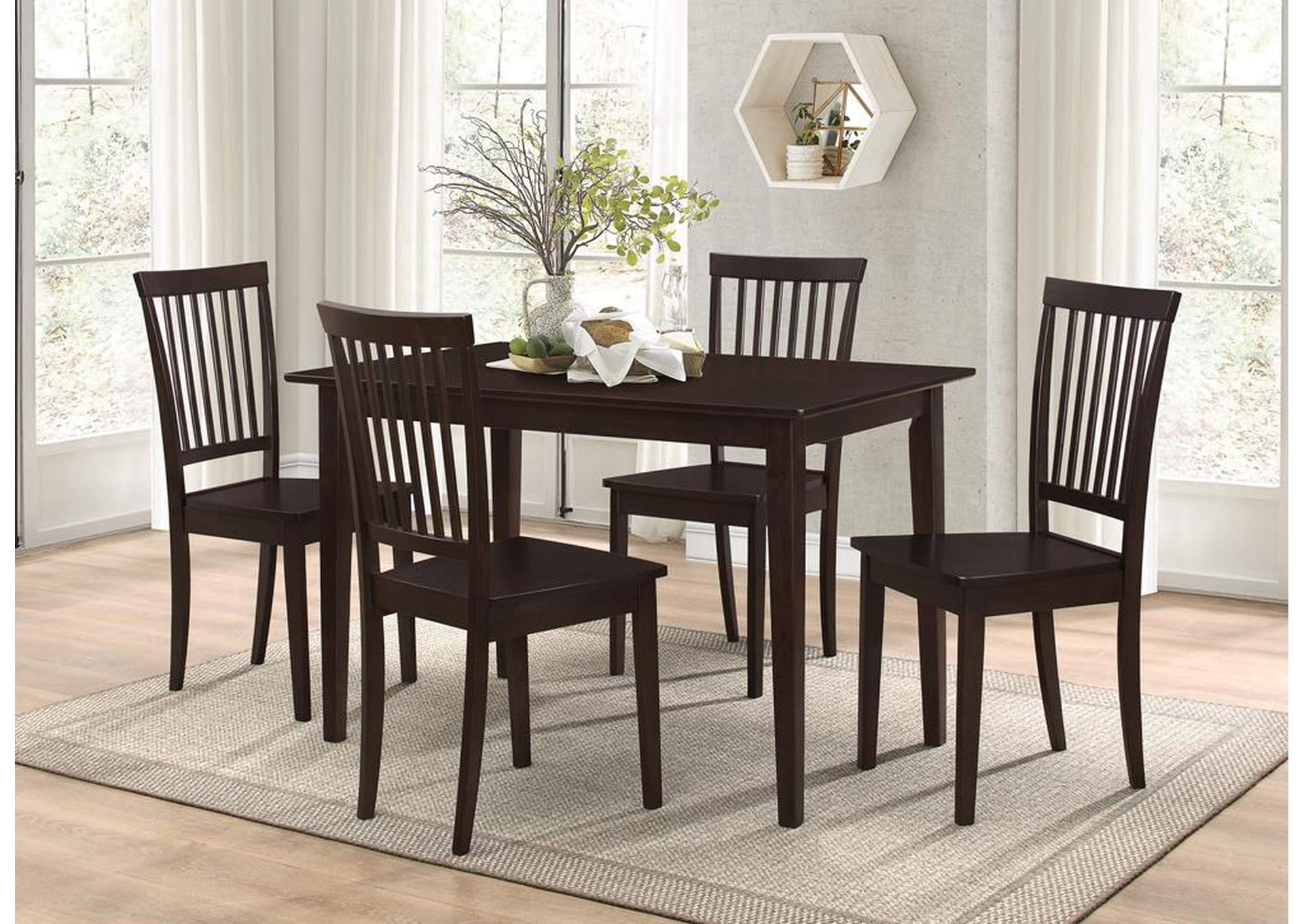 5 Pc Dining Set,ABF Coaster Furniture