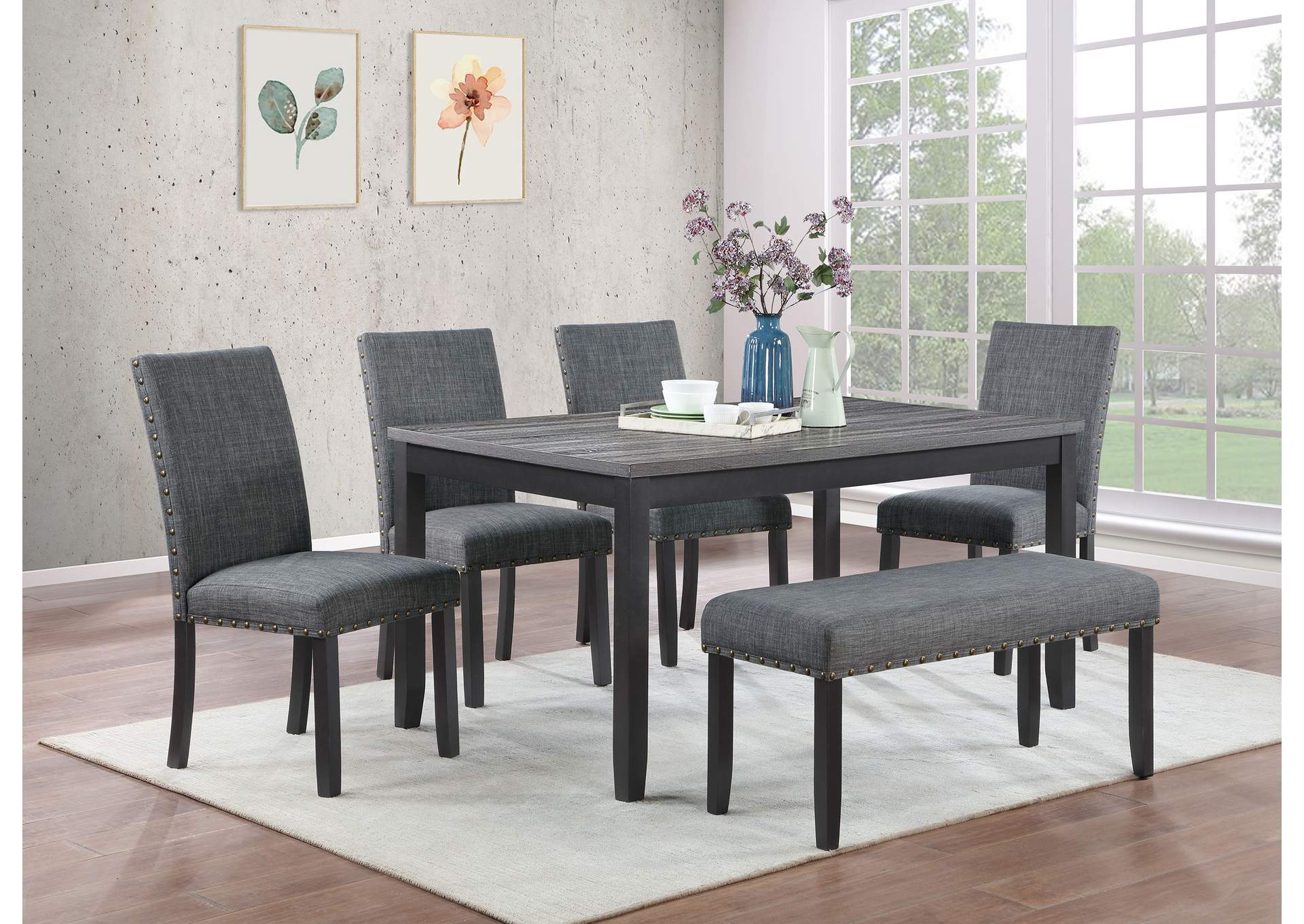 6 PC DINING SET,Coaster Furniture