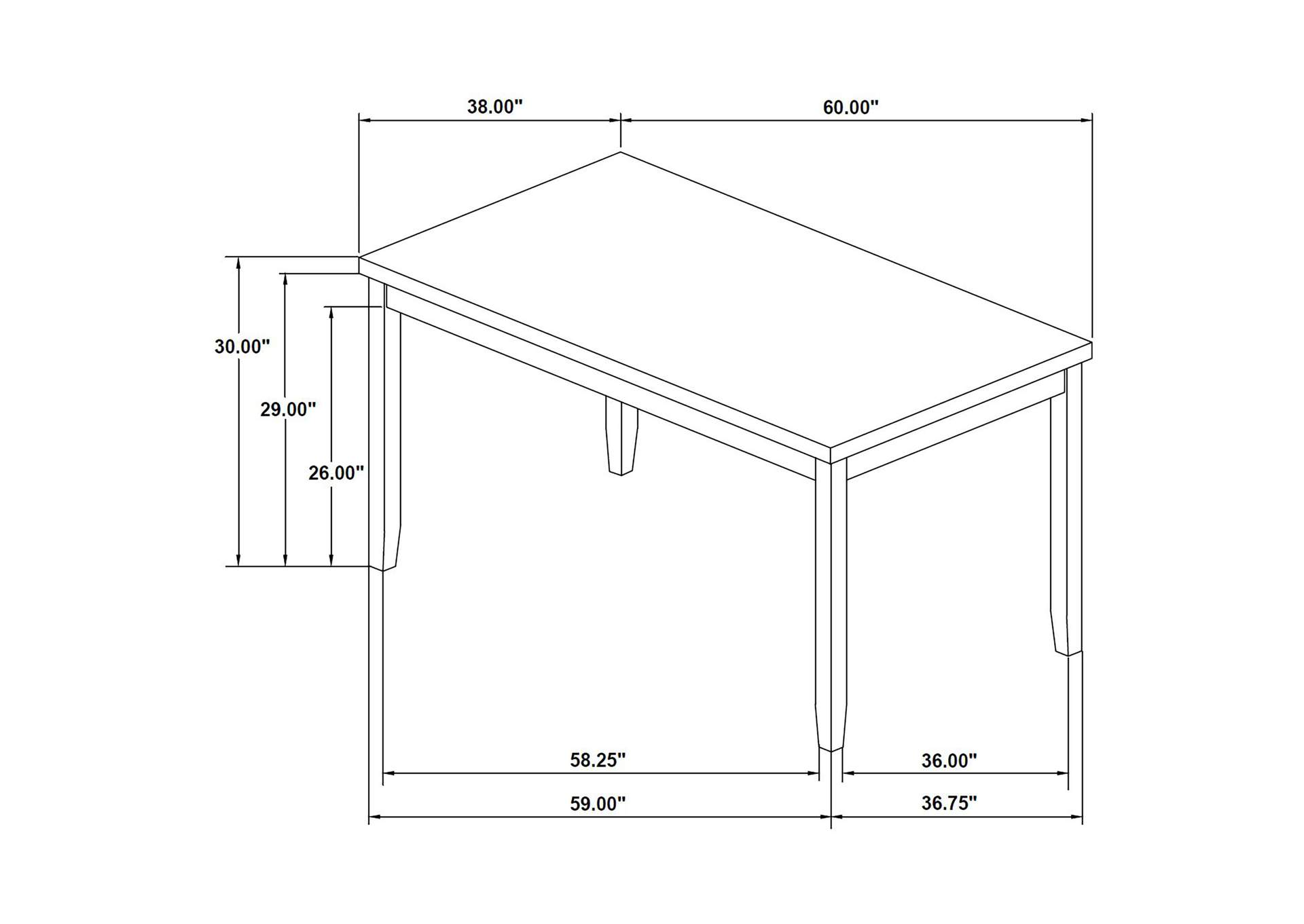 6 PC DINING SET,Coaster Furniture