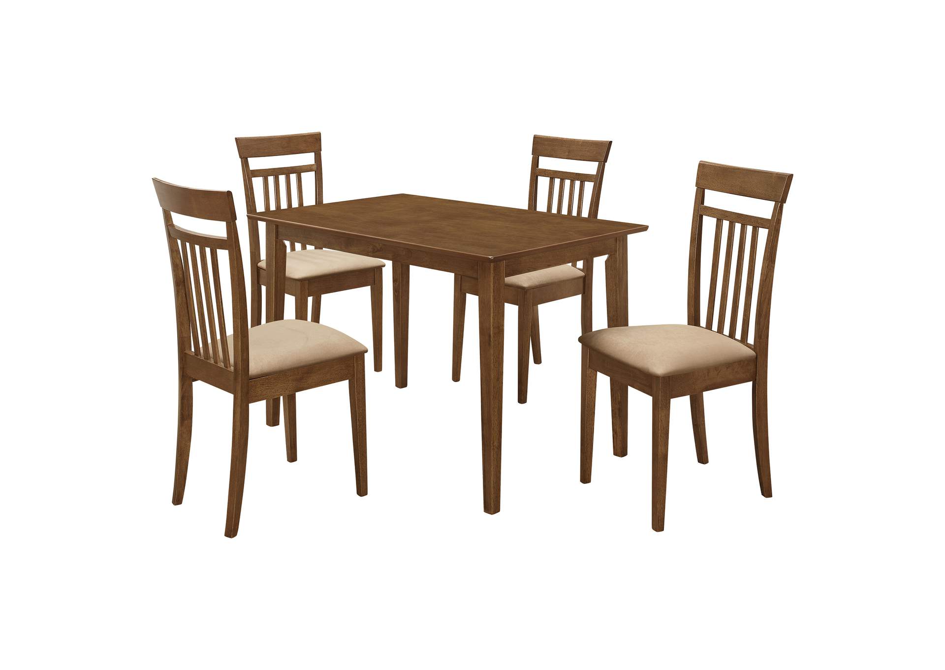 Robles 5-piece Dining Set Chestnut and Tan,Coaster Furniture