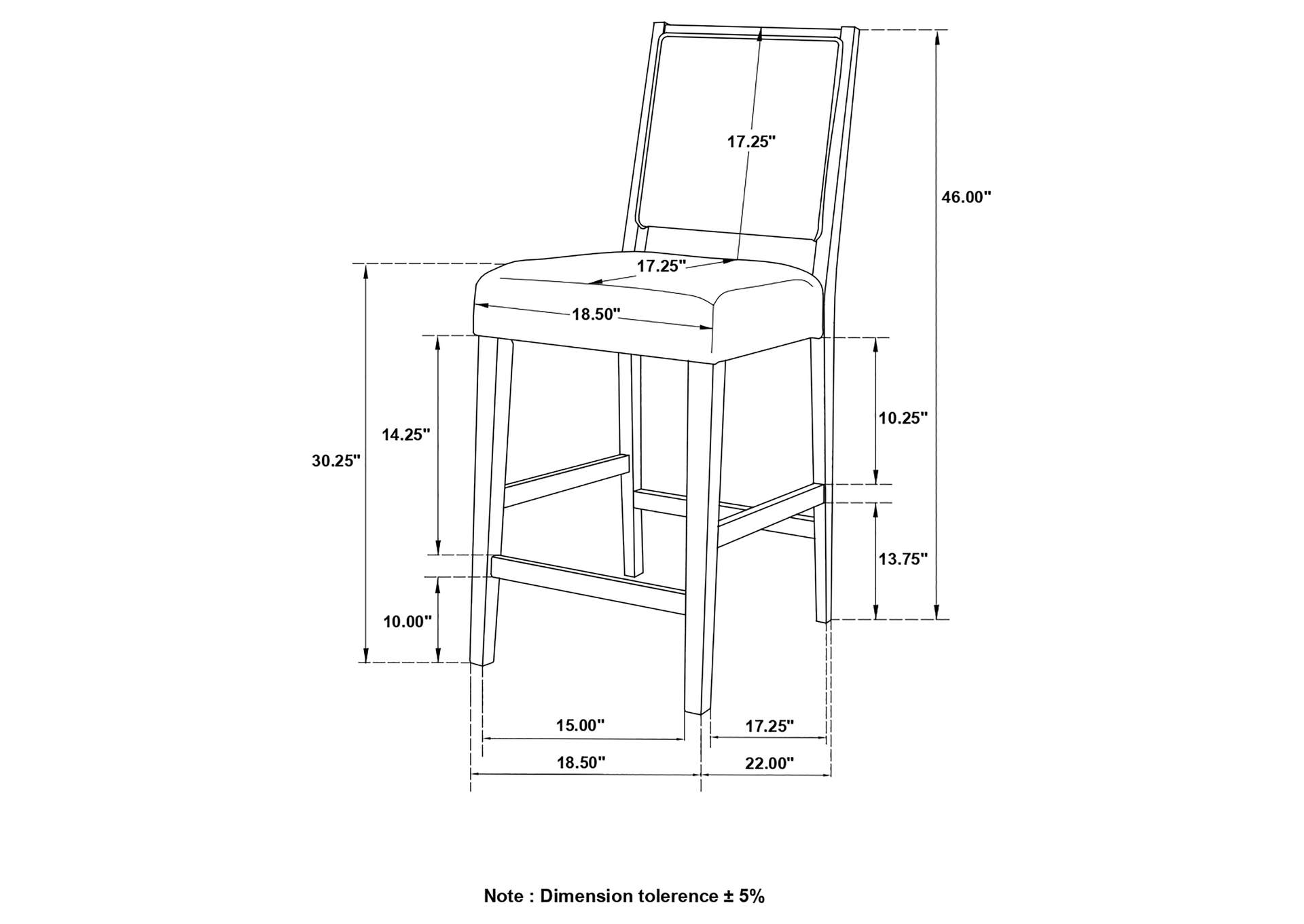 Bedford Upholstered Open Back Bar Stools with Footrest (Set of 2) Grey and Espresso,Coaster Furniture