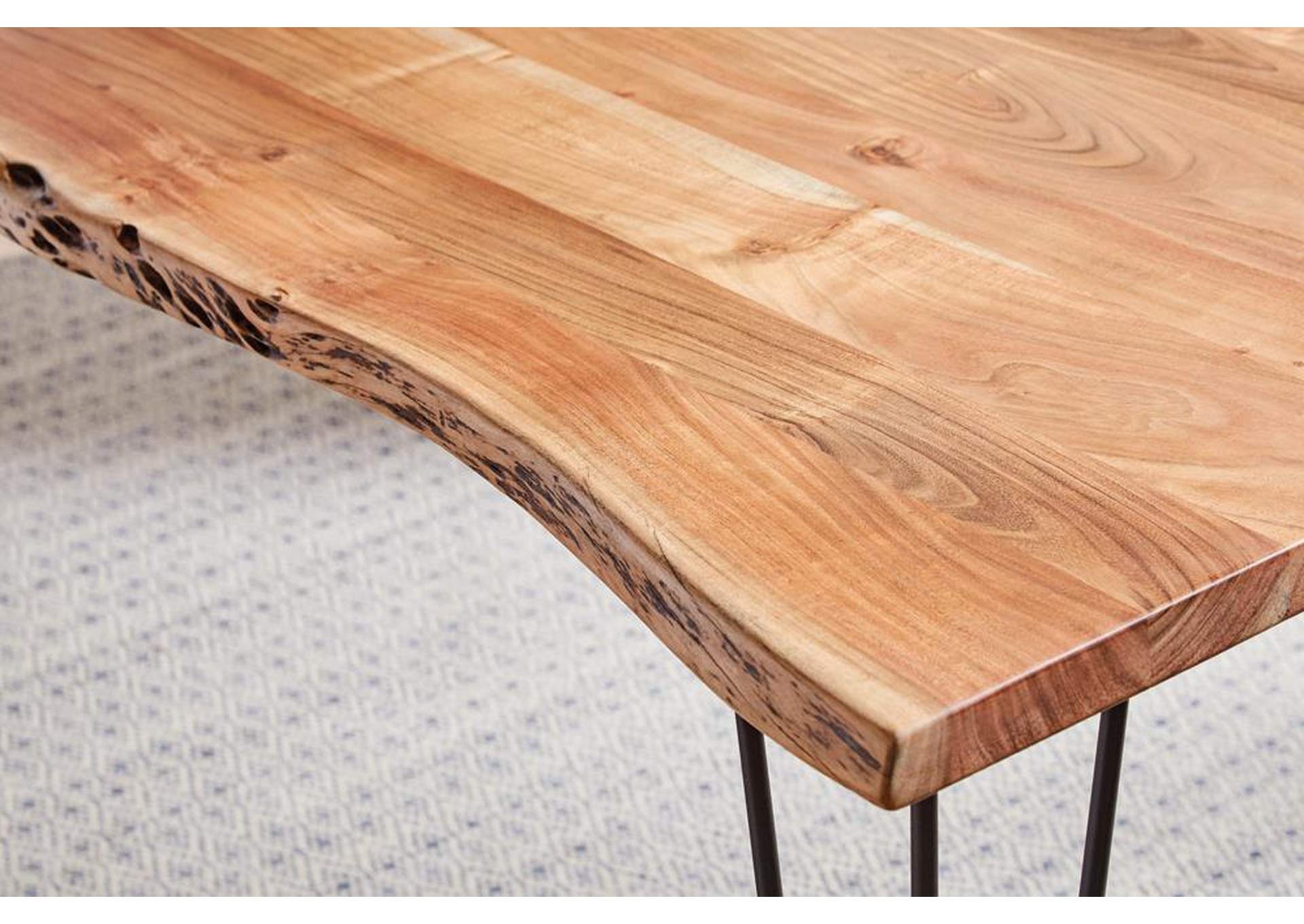 Industrial Natural Acacia Dining Table,Coaster Furniture