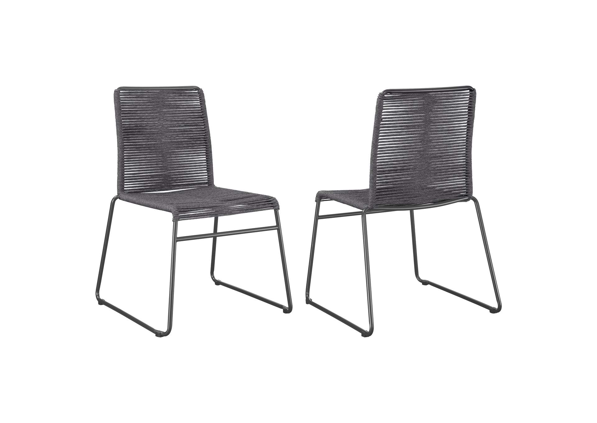 Jerome Upholstered Stackable Side Chairs (Set of 2),Coaster Furniture