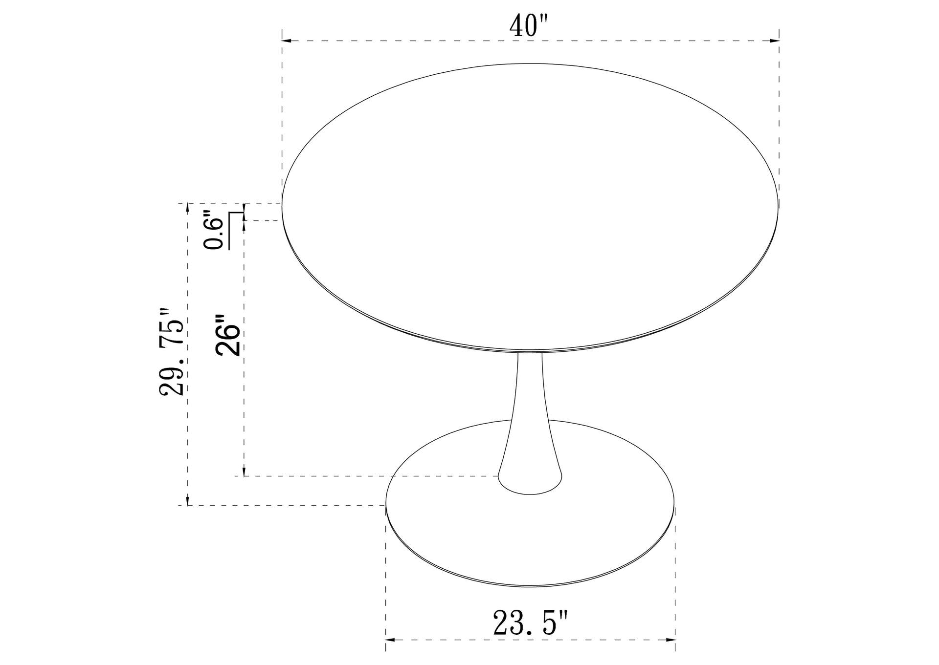 Arkell 40-inch Round Pedestal Dining Table White,Coaster Furniture