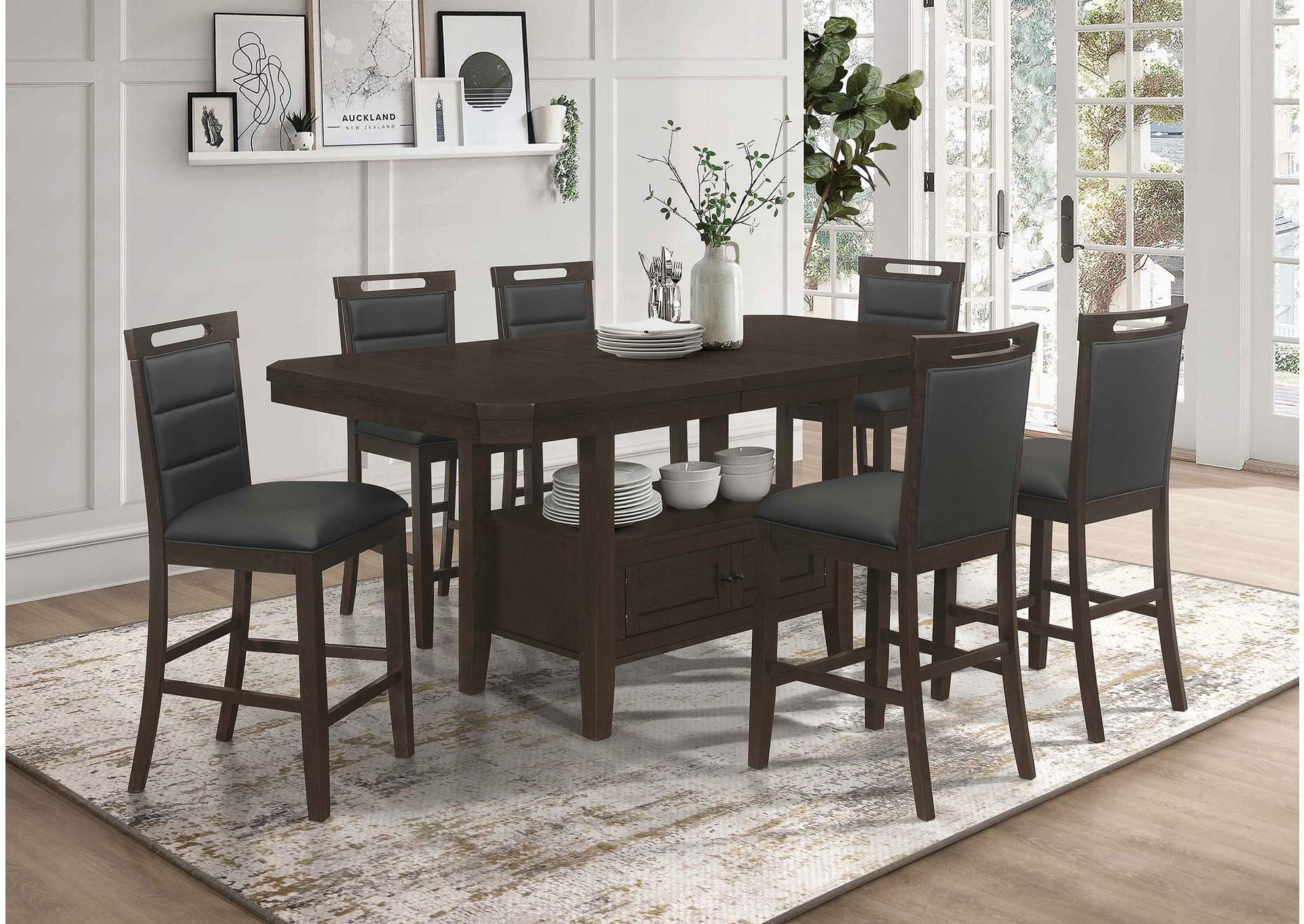 COUNTER HT TABLE 7 PC SET,Coaster Furniture