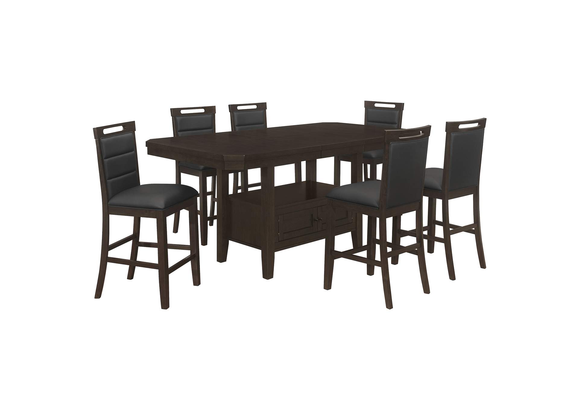 COUNTER HT TABLE 7 PC SET,Coaster Furniture